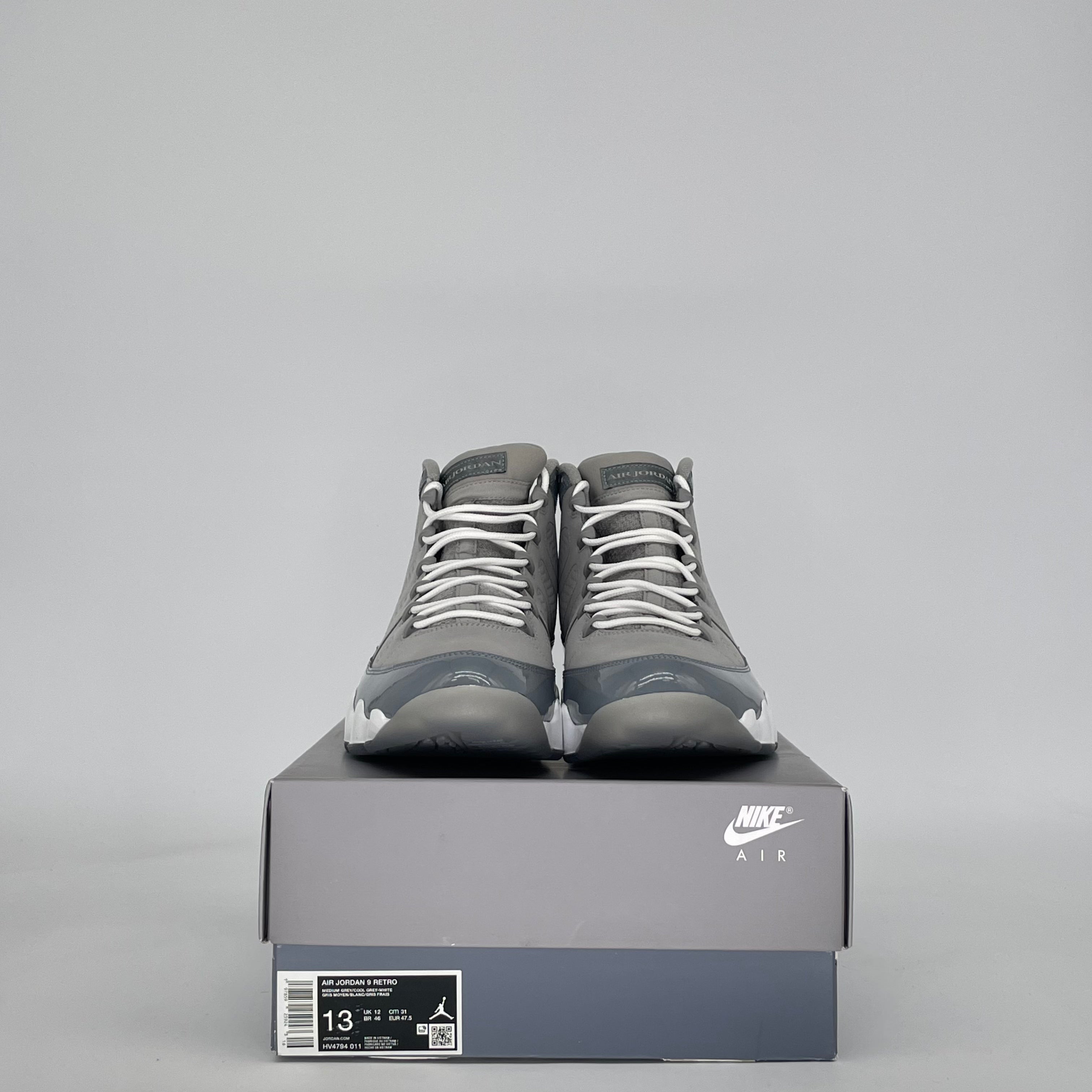 AIR JORDAN 9 COOL GREY HV4794-011 SIZE 13/14.5W