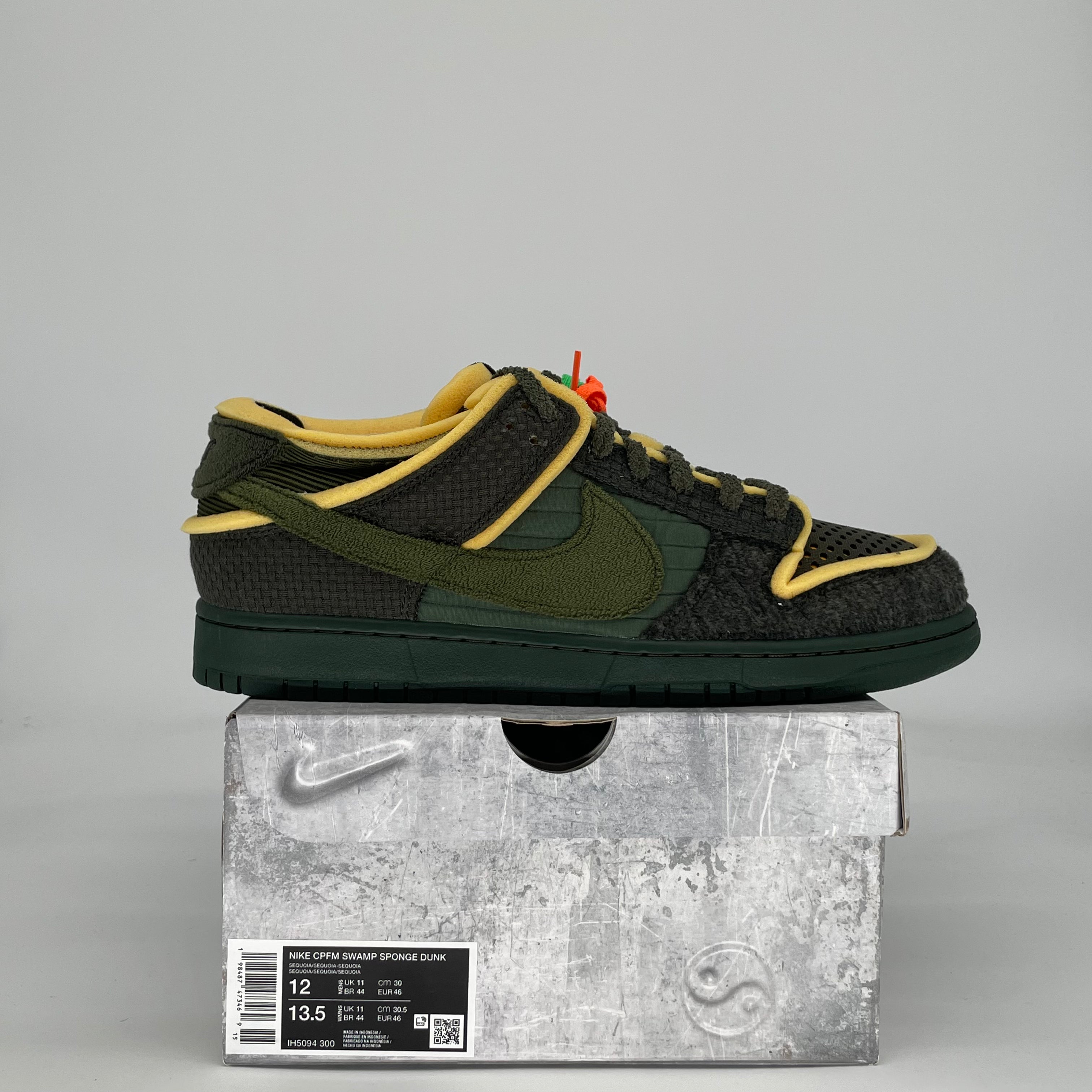NIKE DUNK LOW CPFM SWAMP SPONGE SEQUOIA IH5094-300 SIZE 12/13.5W
