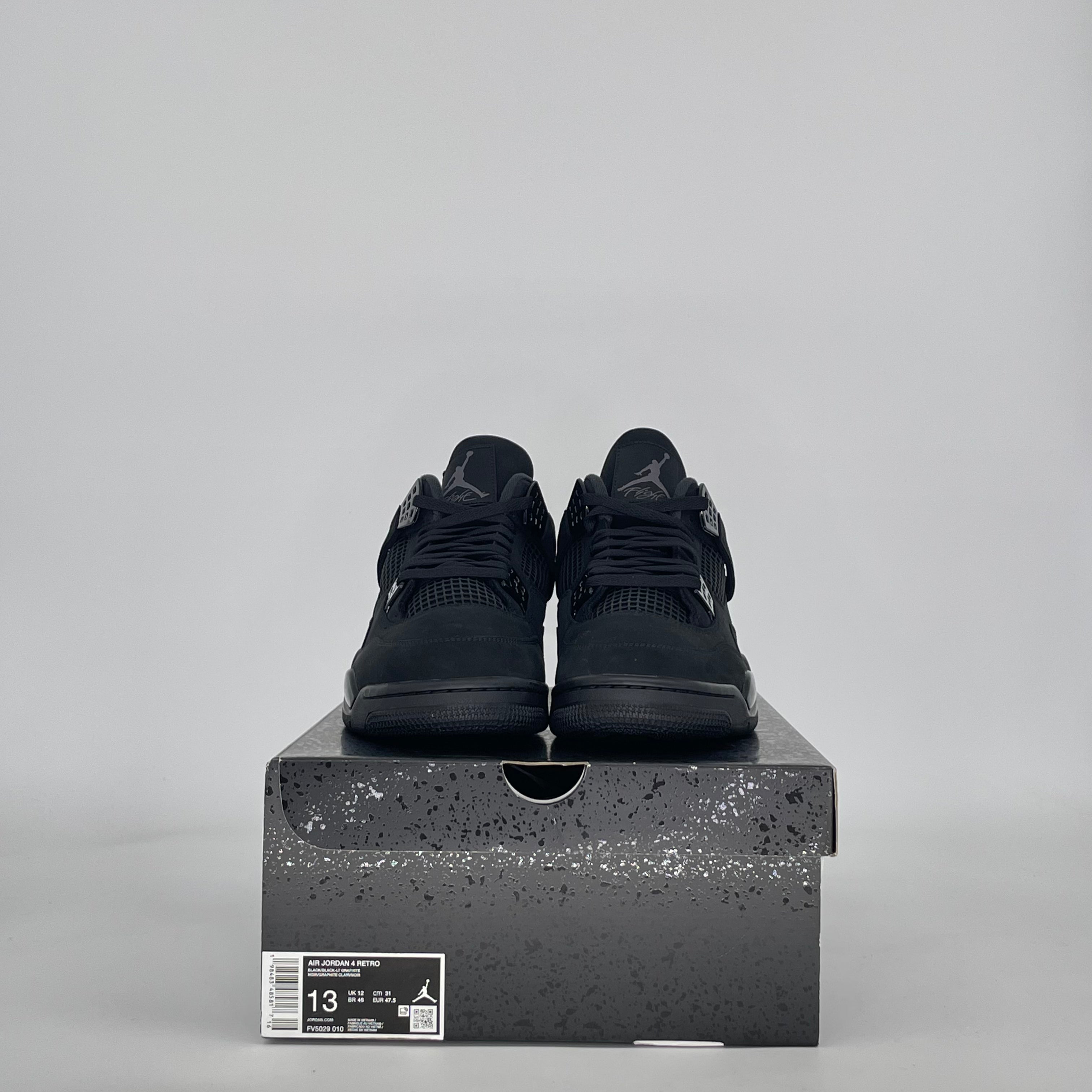AIR JORDAN 4 BLACK CAT FV5029-010 SIZE 13/14.5W