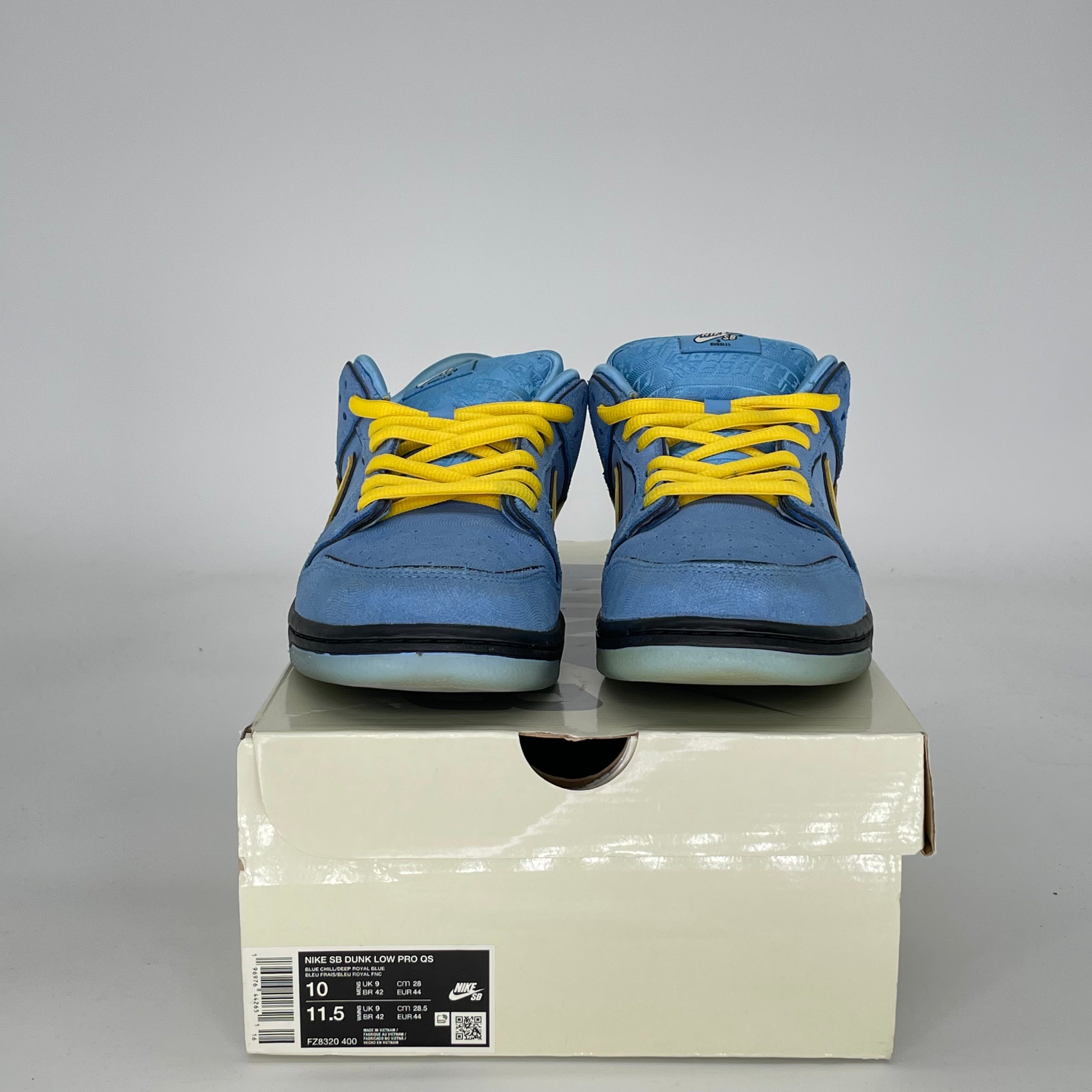 NIKE SB DUNK LOW THE POWERPUFF GIRLS BUBBLES FZ8320-400 SIZE 10/11.5W