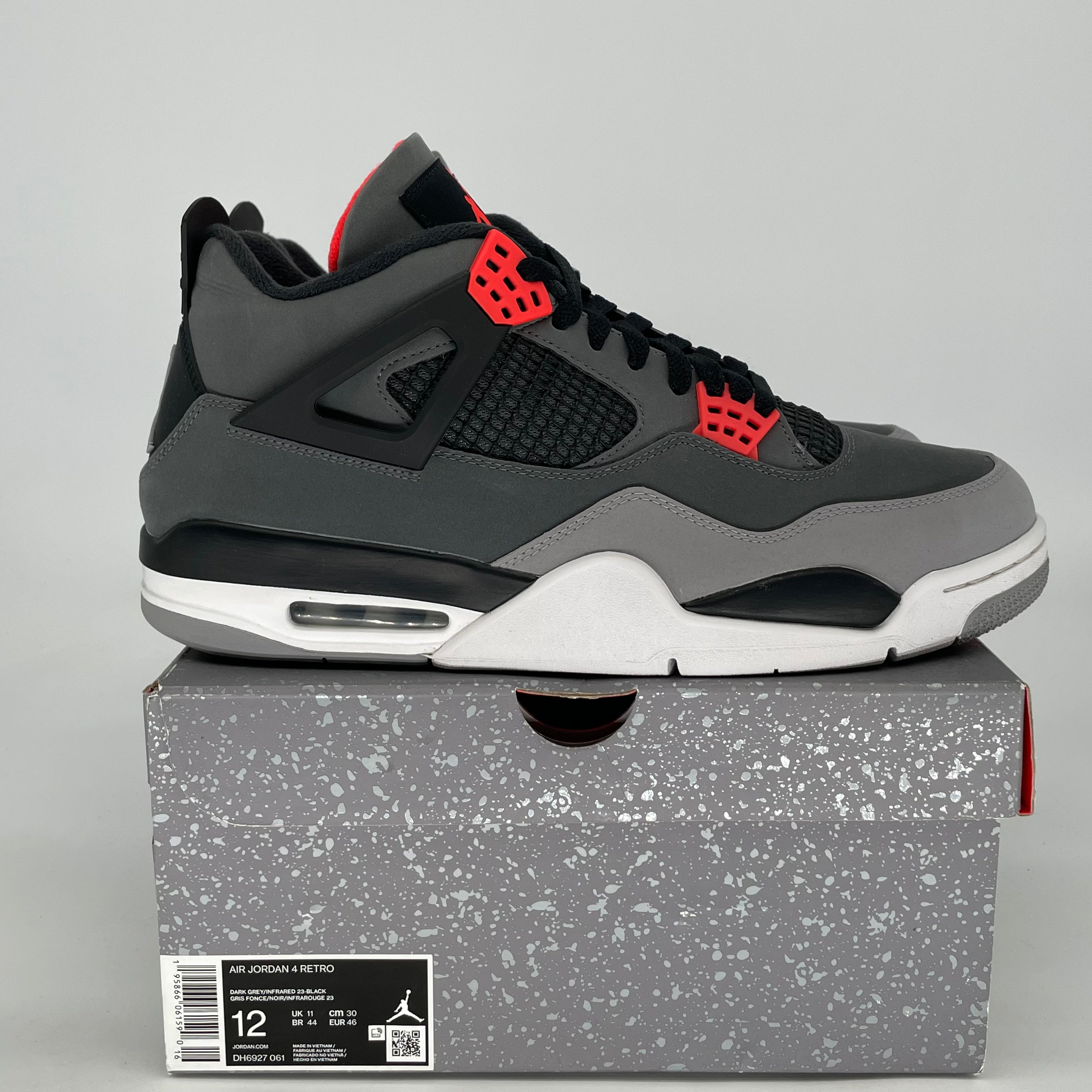 AIR JORDAN 4 INFRARED DH6927-061 SIZE 12/13.5W