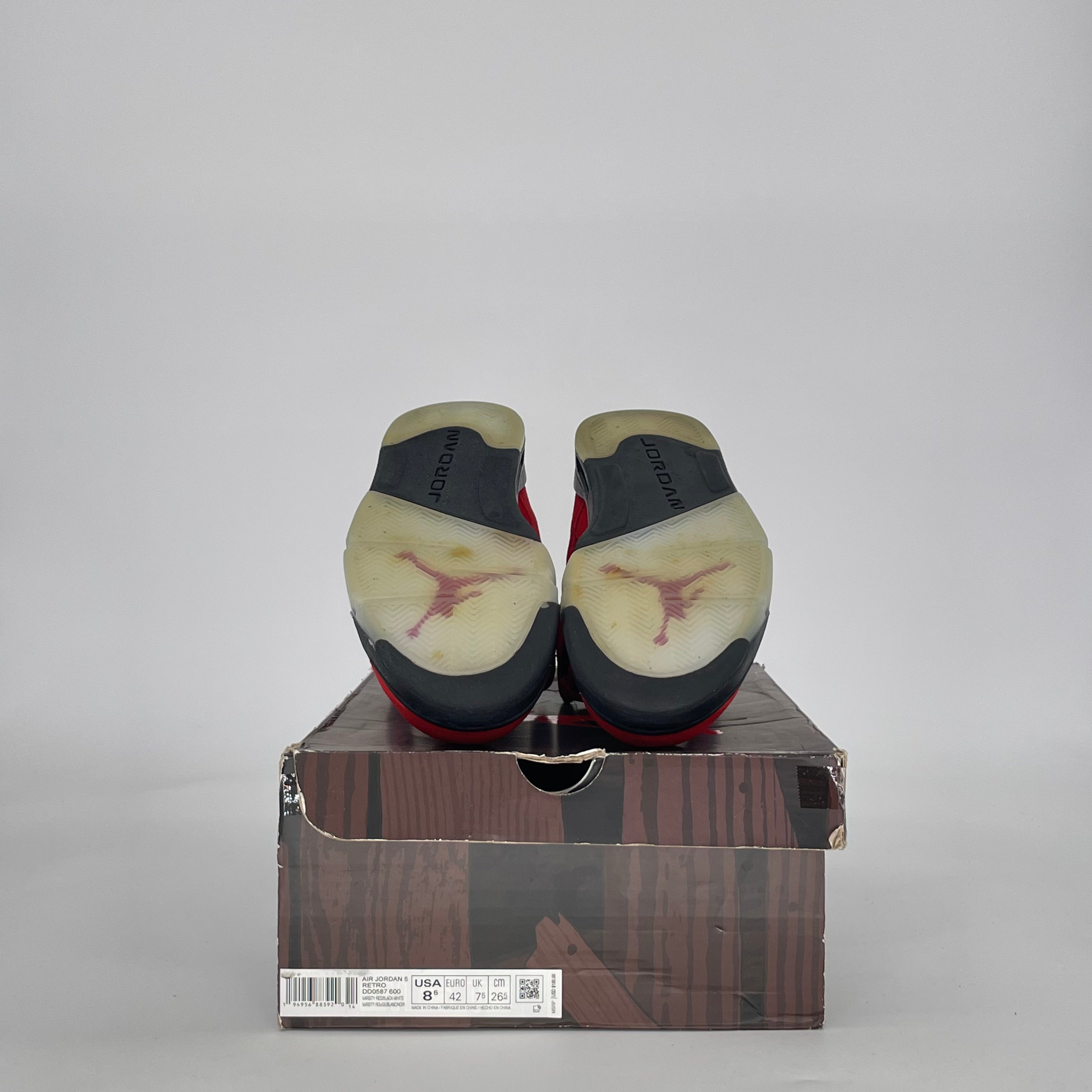 AIR JORDAN 5 RAGING BULL RED DD0587-600 SIZE 8.5/10W