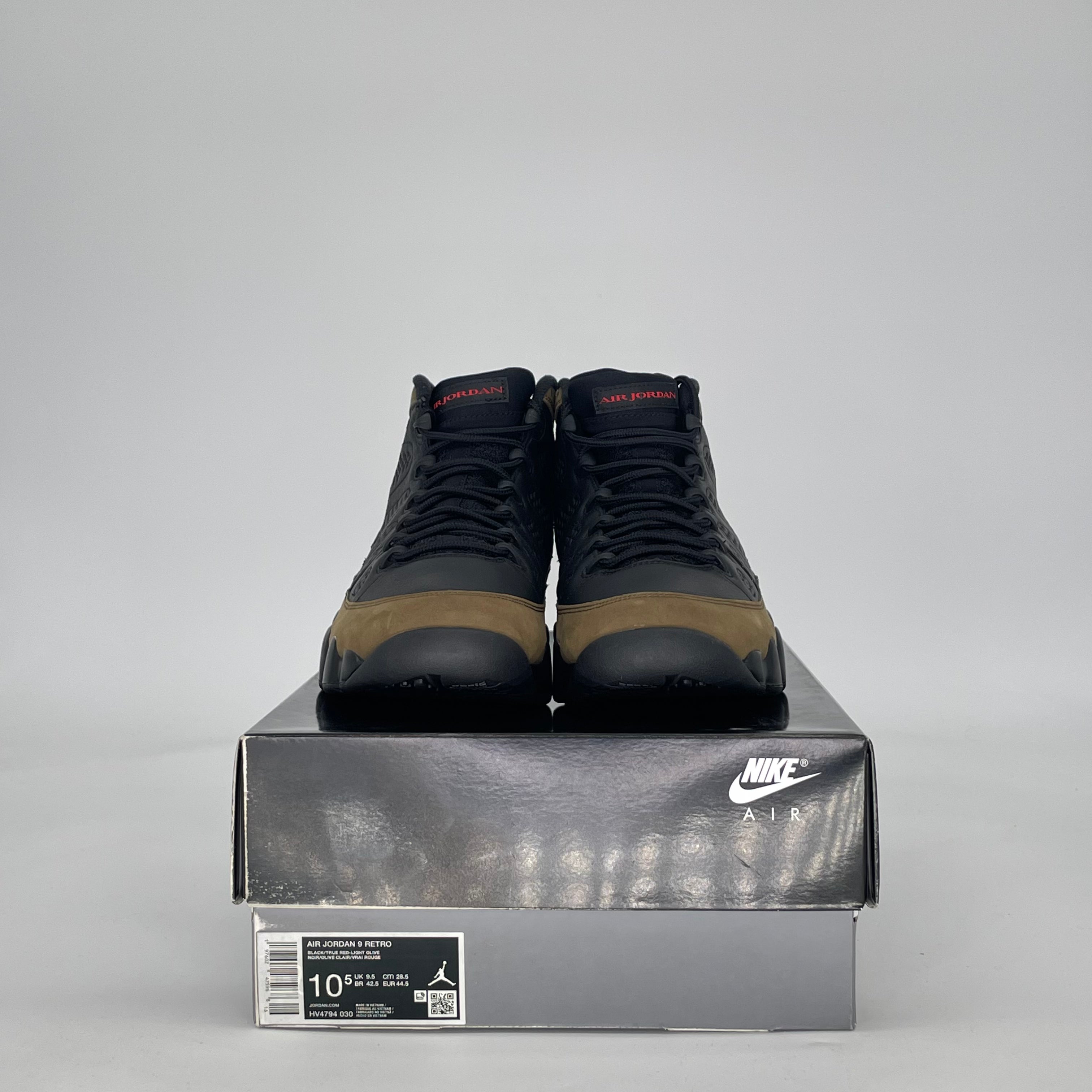 AIR JORDAN 9 OLIVE HV4794-030 SIZE 10.5/12W
