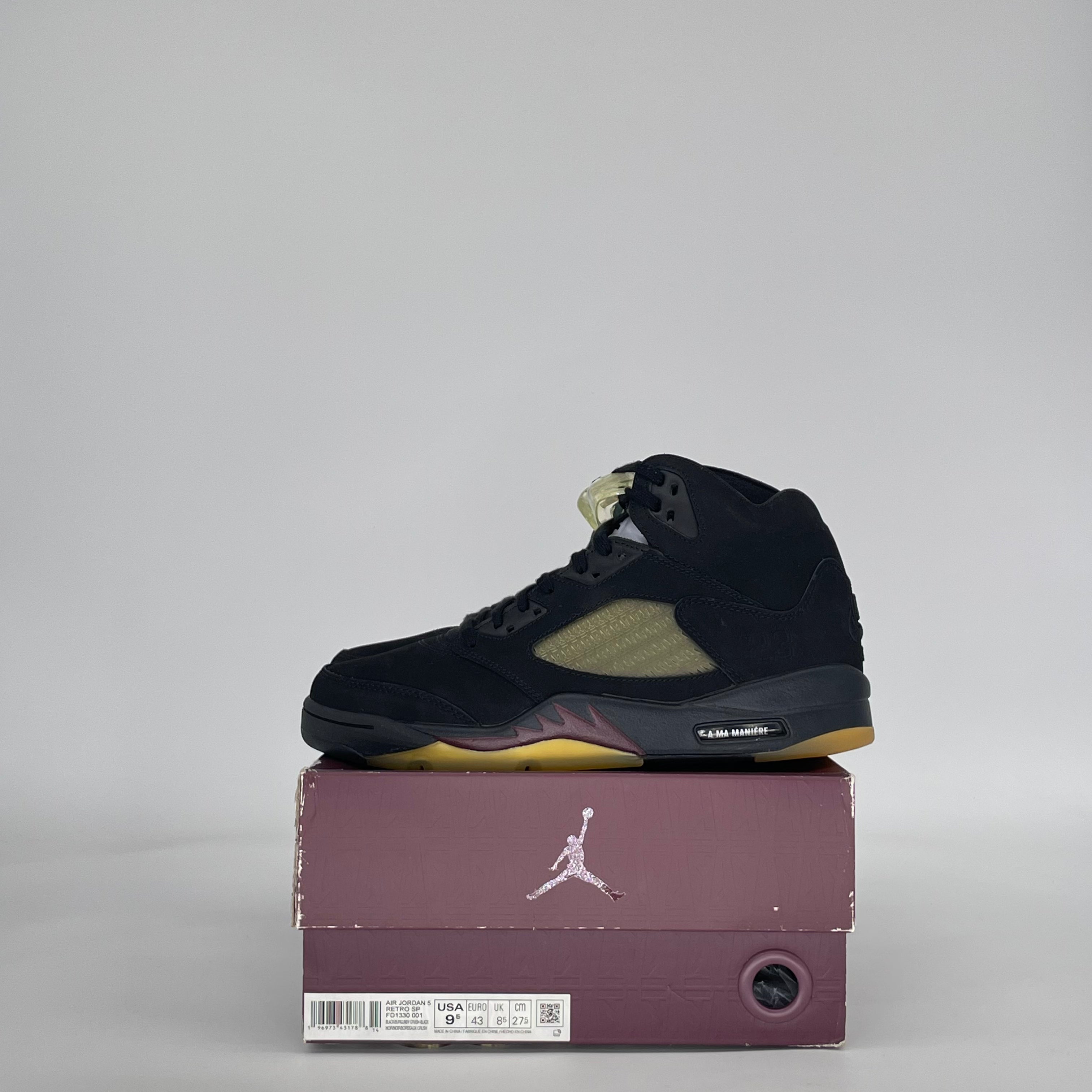 AIR JORDAN 5 A MA MANIERE DUSK FD1330-001 SIZE 9.5/11W