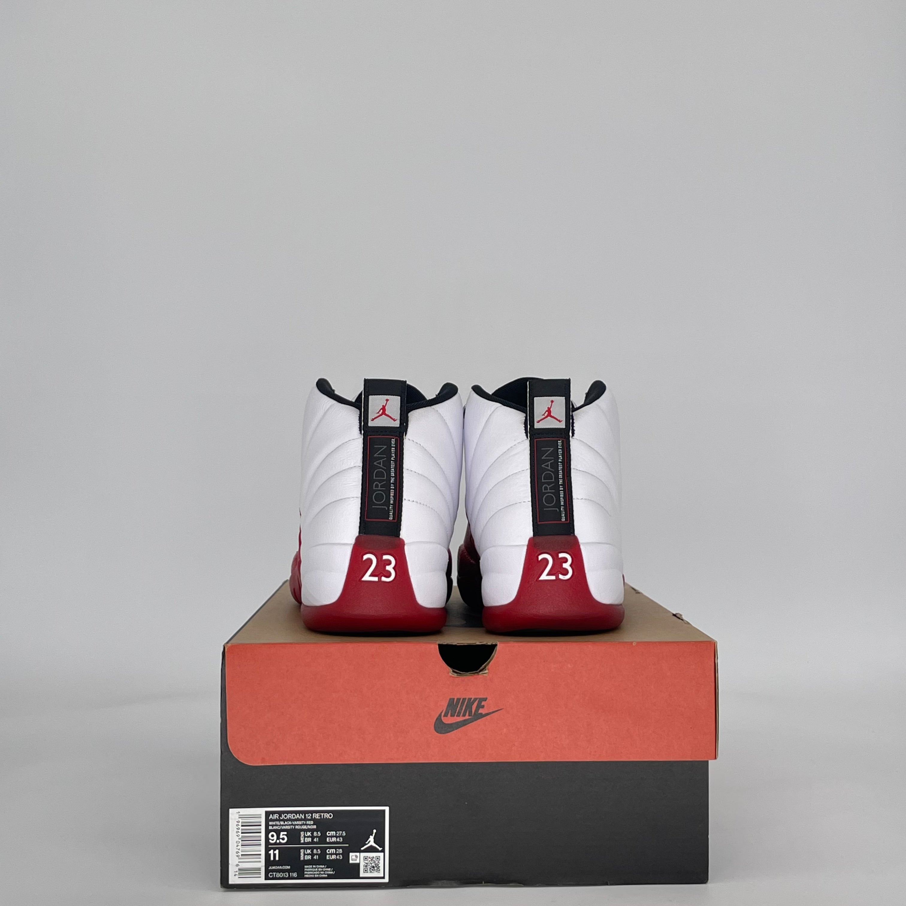 AIR JORDAN 12 CHERRY (2023) CT8013-116 SIZE 9.5/11W