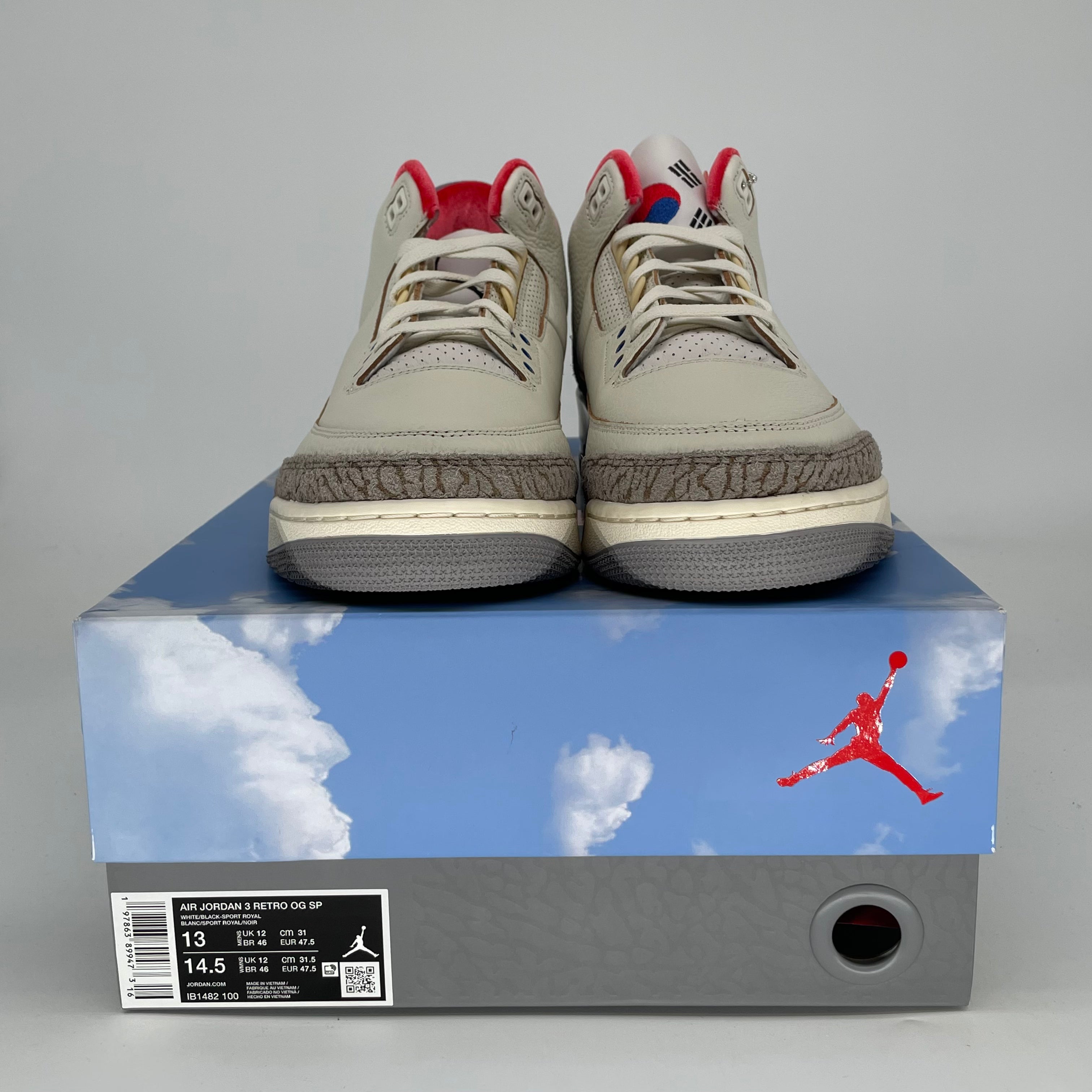 AIR JORDAN 3 SEOUL 2.0 IB1482-100 SIZE 13/14.5W