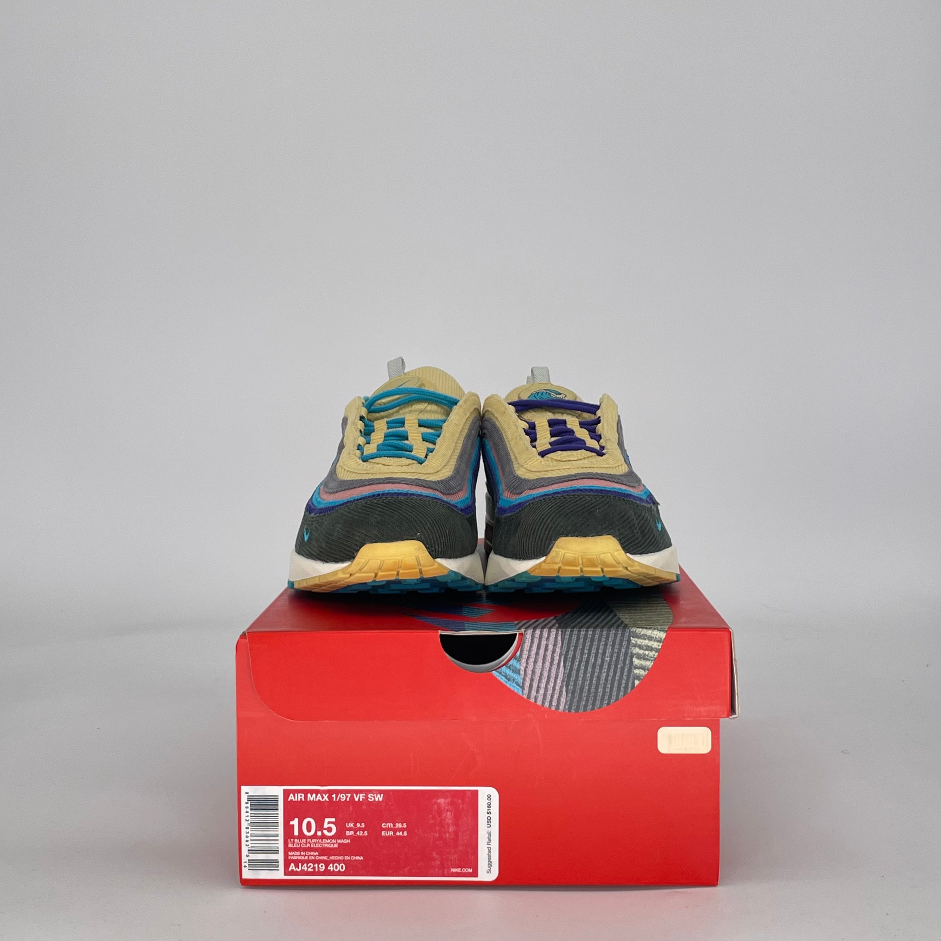 Nike Air Max 1/97 Sean Wotherspoon AJ4219-400 Size 10.5/12W - Limited