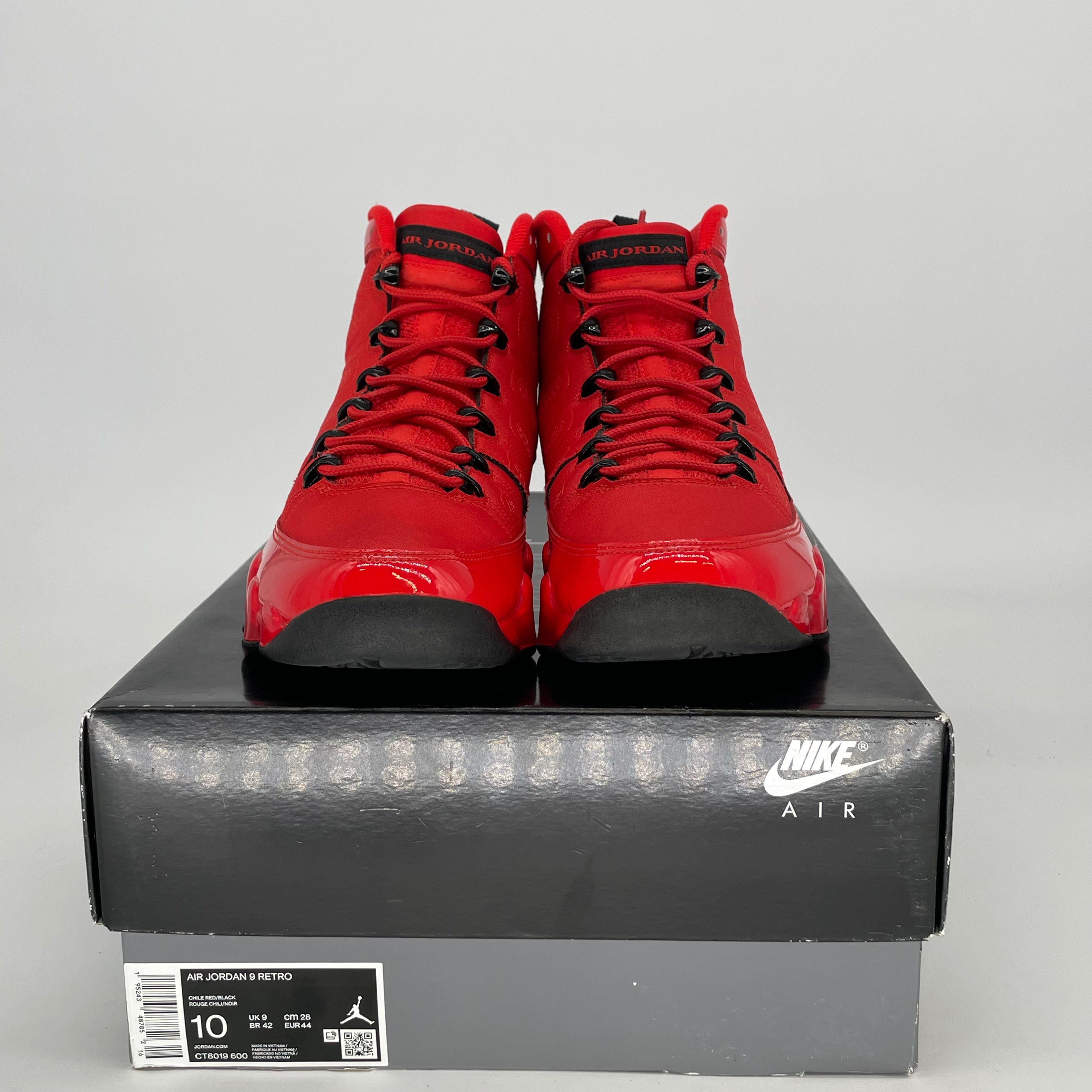 AIR JORDAN 9 CHILE RED CT8013-600 SIZE 10/11.5W