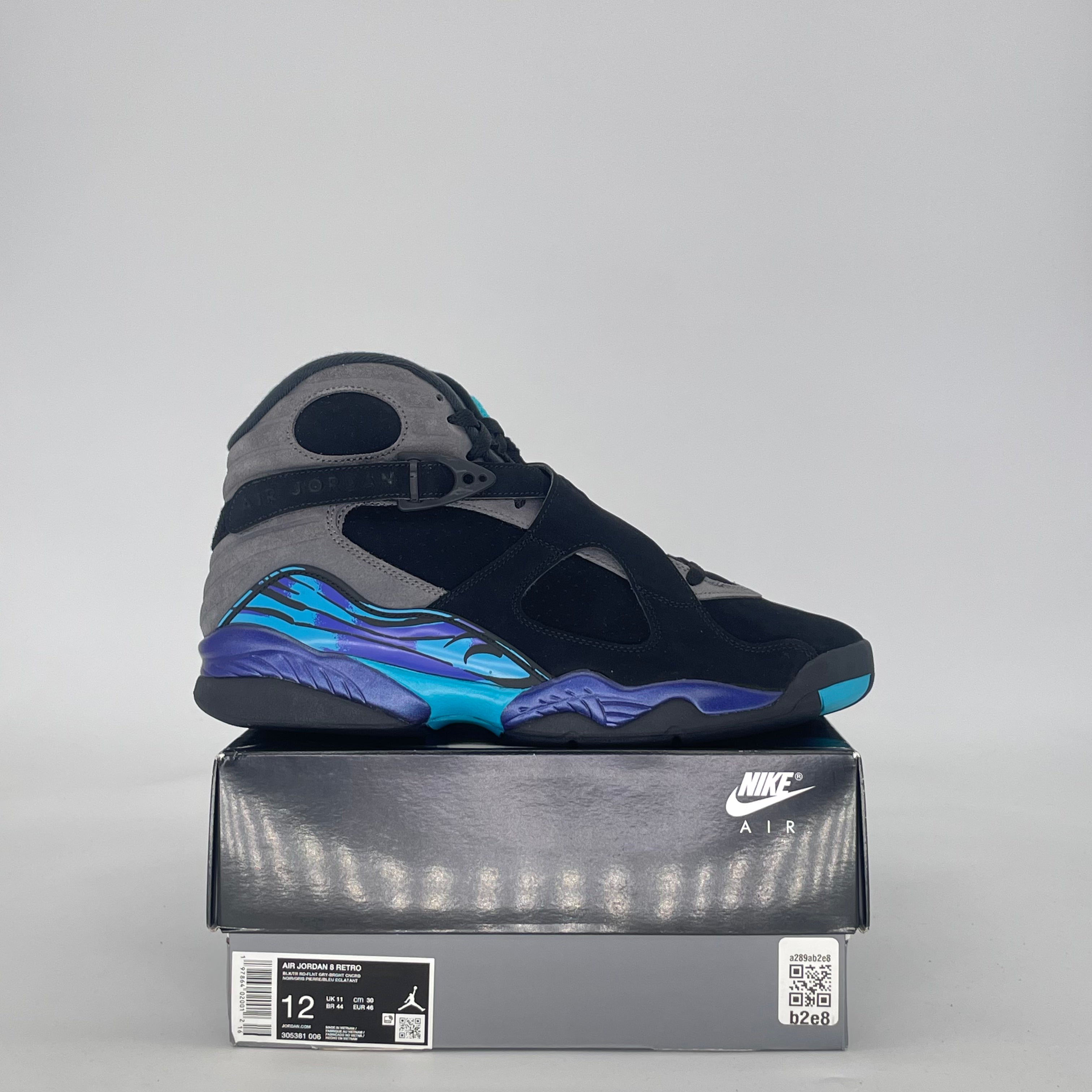 AIR JORDAN 8 AQUA 305381-006 SIZE 12/13.5W
