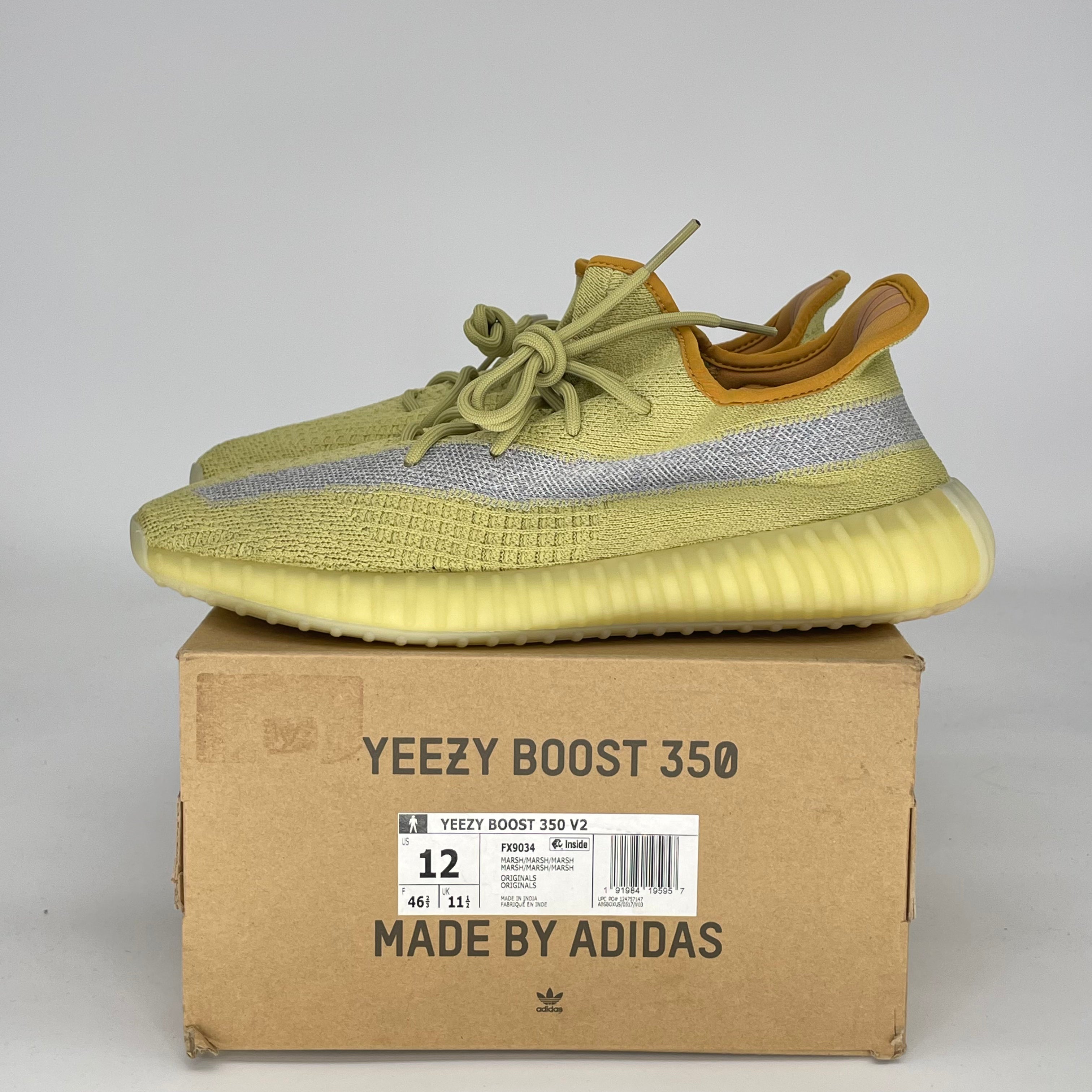 ADIDAS YEEZY 350 V2 MARSH FX9034 SIZE 12/13.5W