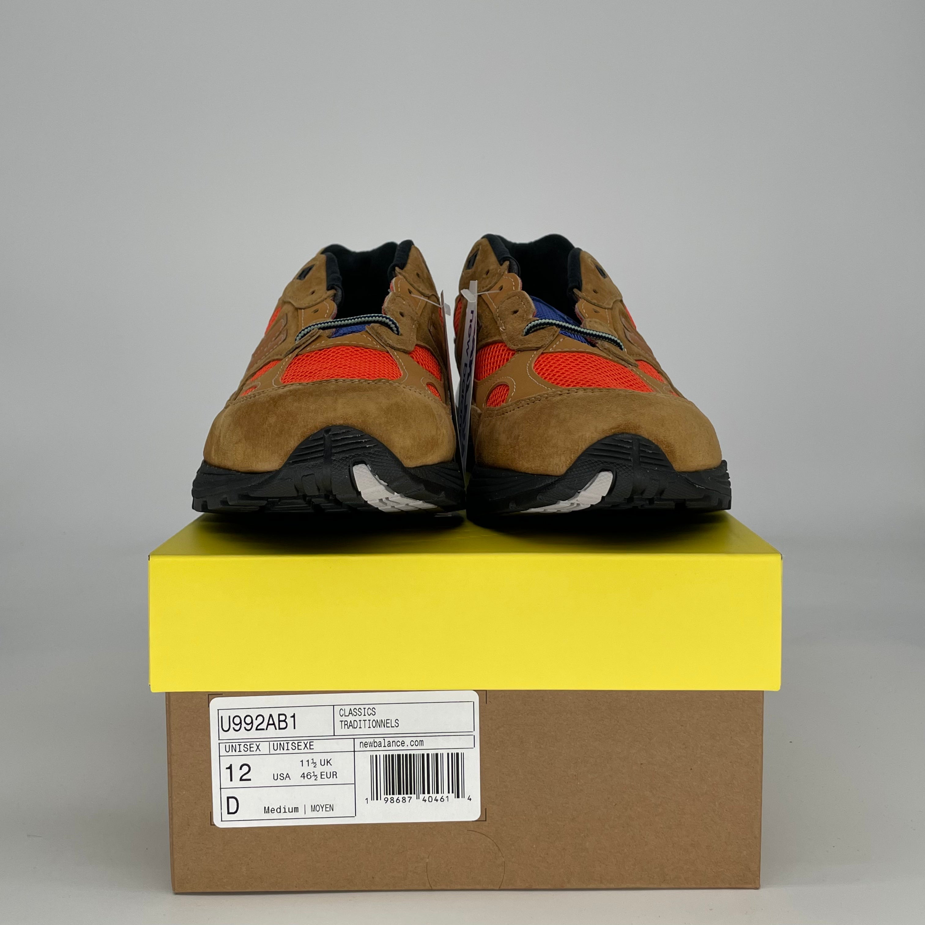 NEW BALANCE 992 MIUSA ACTION BRONSON TIGER EYE U992AB1 SIZE 12/13.5W