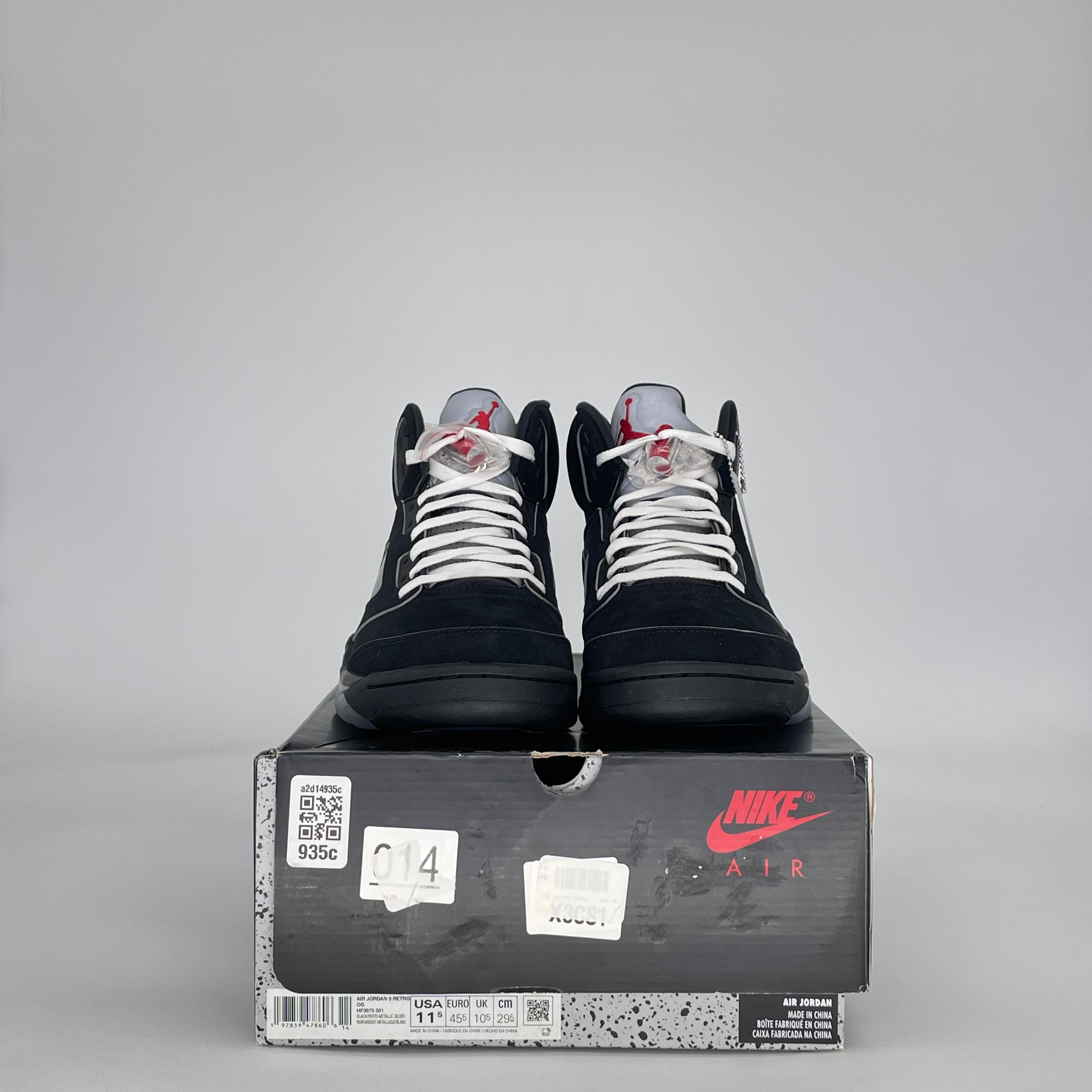 AIR JORDAN 5 BLACK METALLIC REIMAGINED HF3975-001 SIZE 11.5/13W