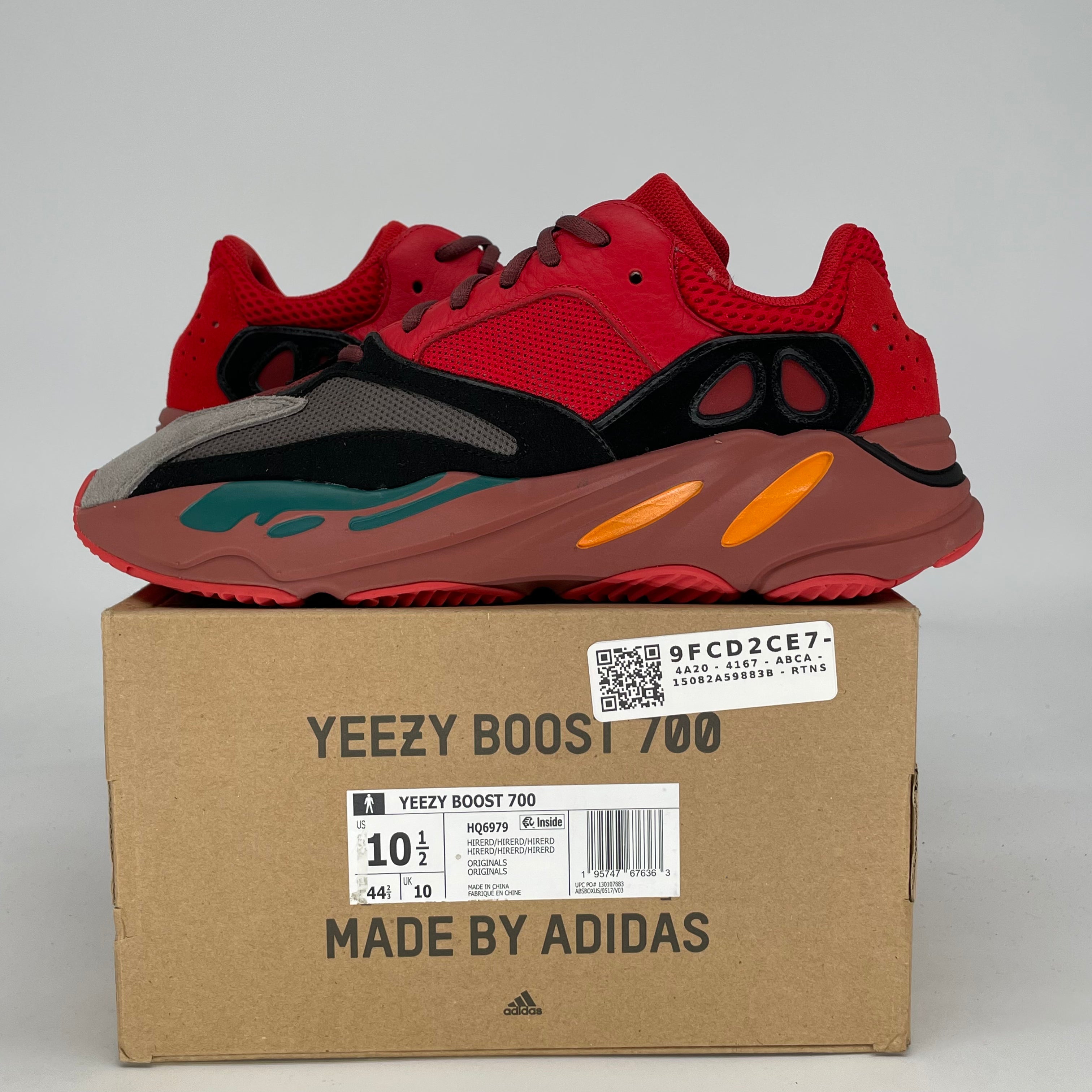 ADIDAS YEEZY 700 HI-RES RED HQ6979 SIZE 10.5/12W