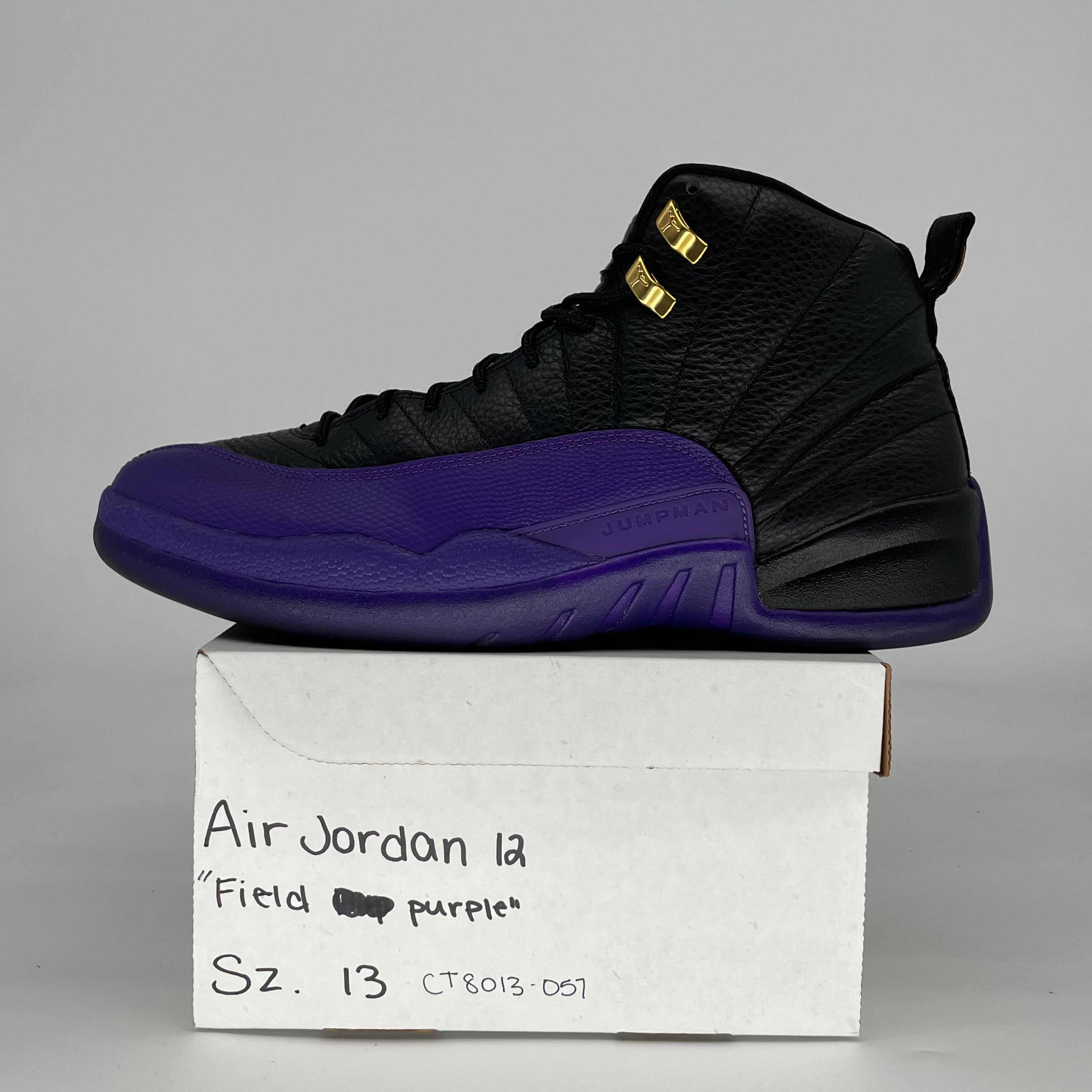 AIR JORDAN 12 FIELD PURPLE CT8013-057 SIZE 13/14.5W