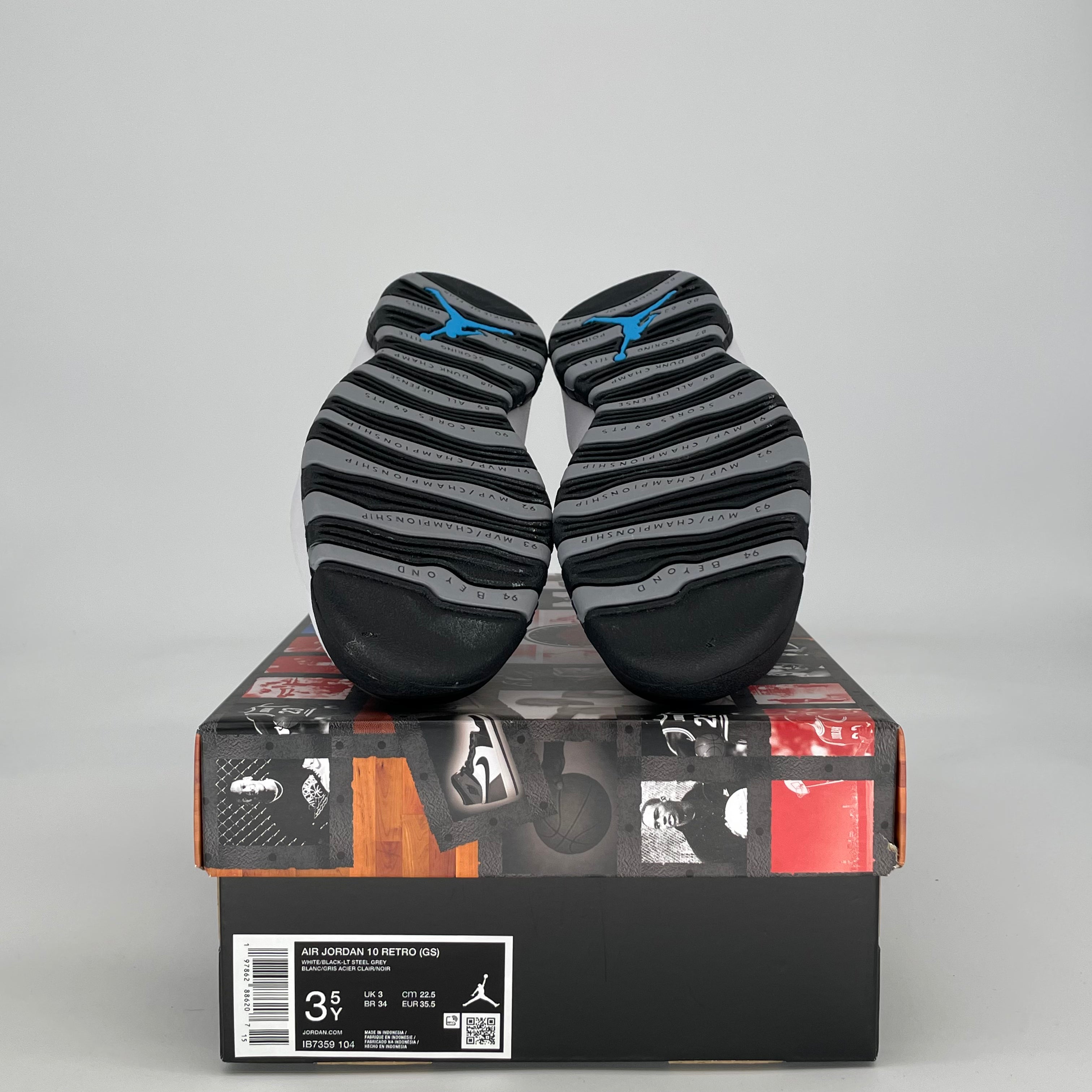 AIR JORDAN 10 STEEL IB7359-104 SIZE 3.5/5W