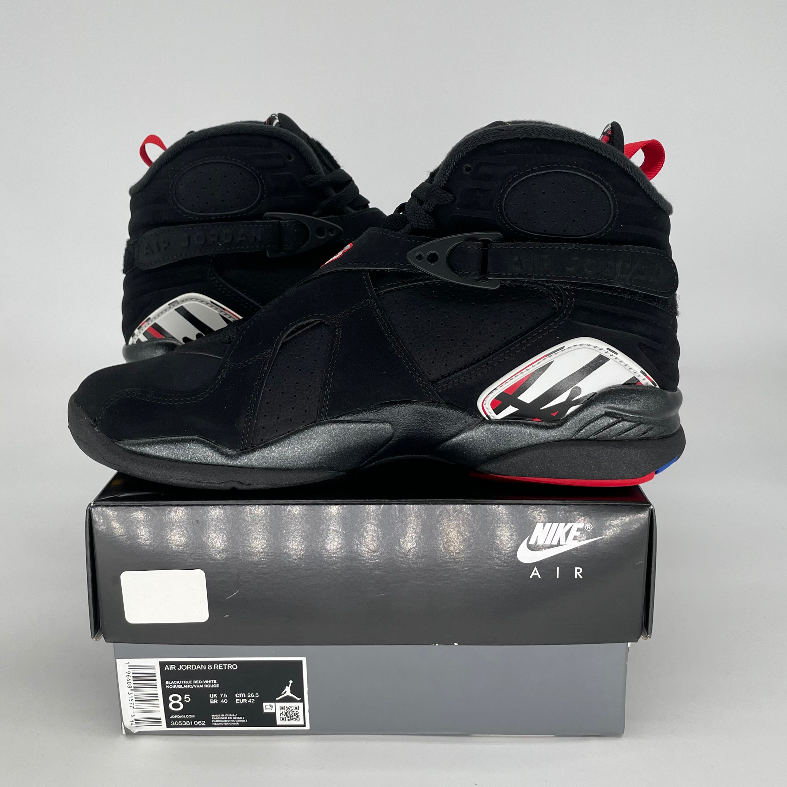 AIR JORDAN 8 PLAYOFFS SIZE 8.5/10W 305381-062