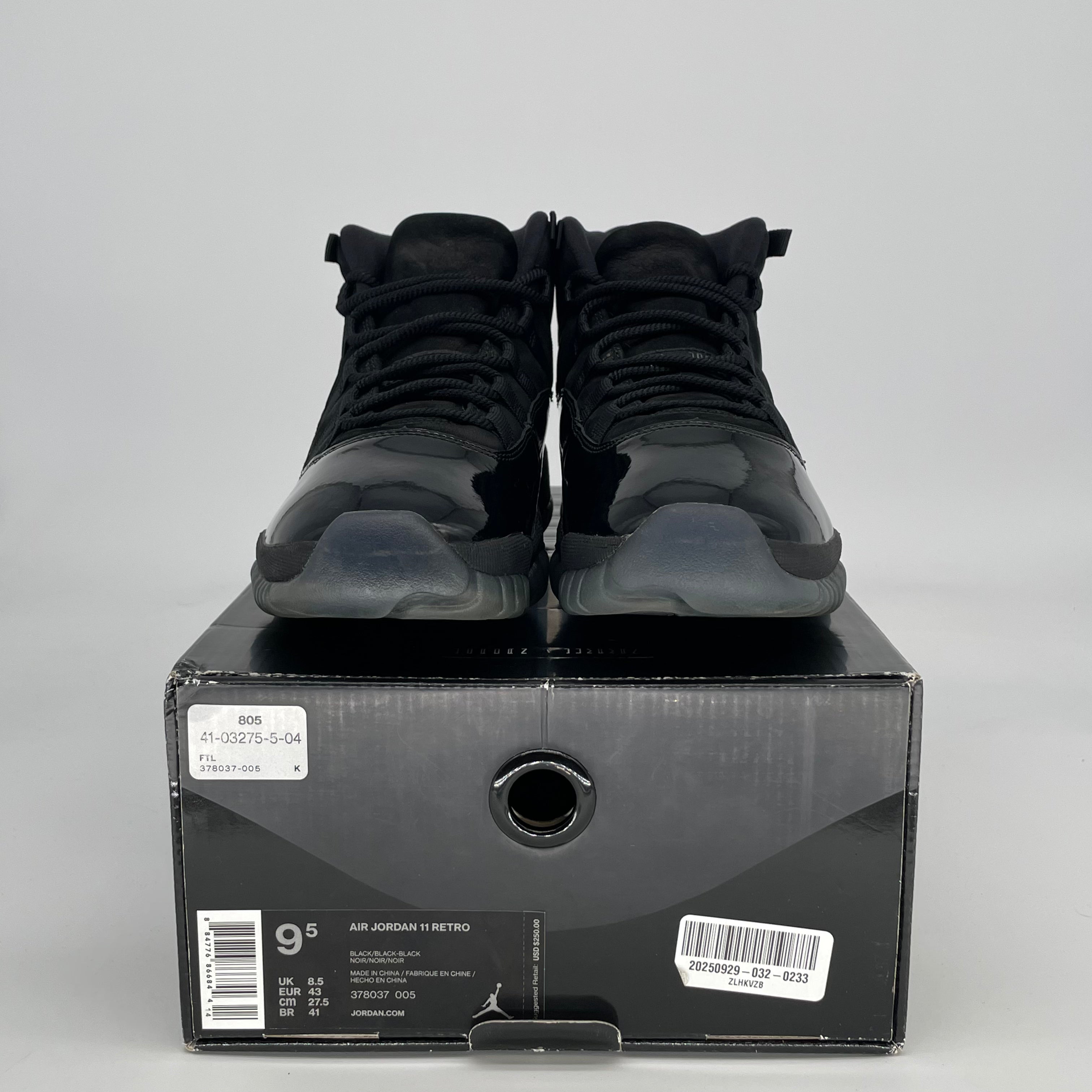 AIR JORDAN 11 CAP AND GOWN 378037-005 SIZE 11.5/13W