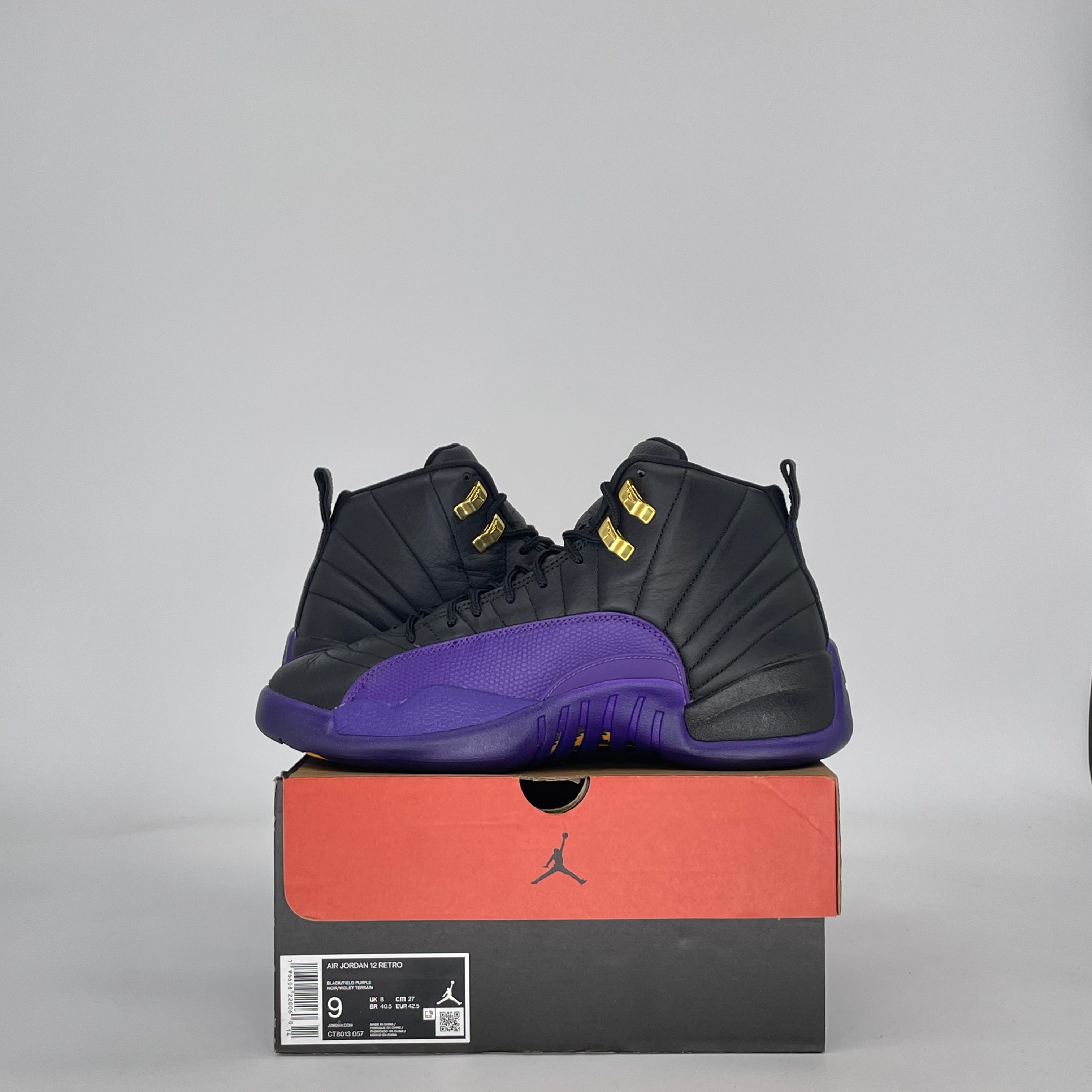 AIR JORDAN 12 FIELD PURPLE CT8013-057 SIZE 9/10.5W