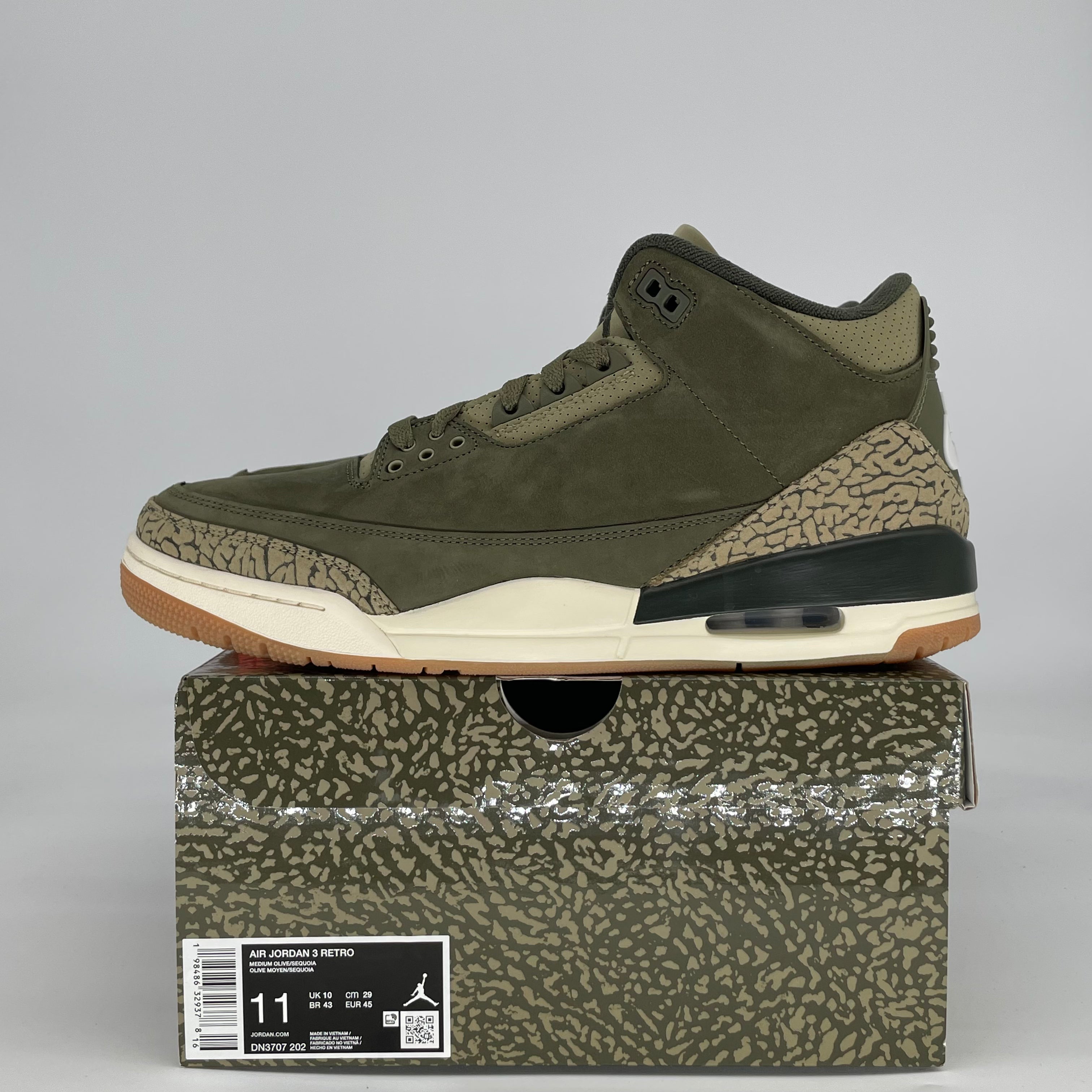 AIR JORDAN 3 FAMILY AFFAIR DN3707-202 SIZE 11/12.5W