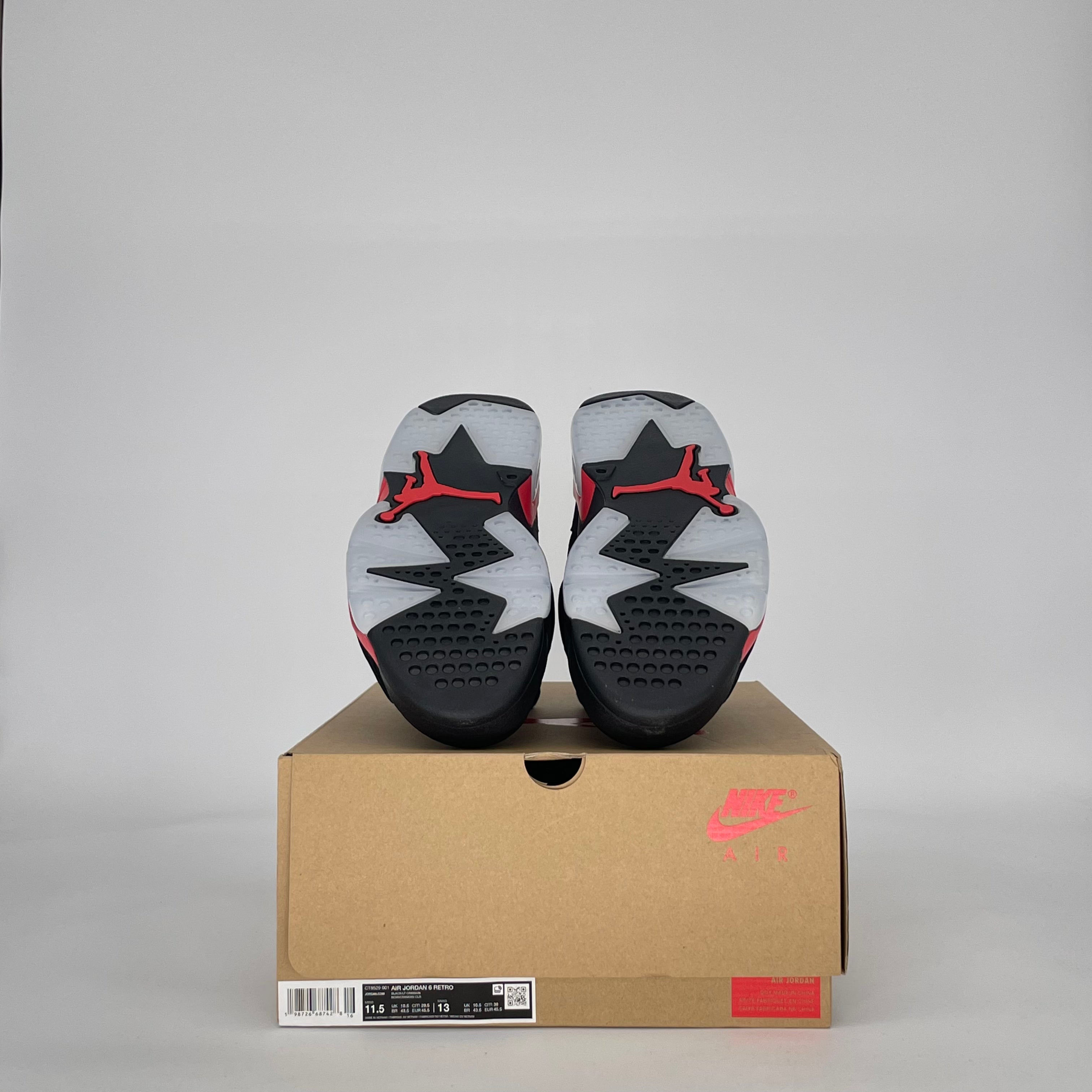 AIR JORDAN 6 INFRARED SALESMAN CT8529-001 SIZE 11.5/13W