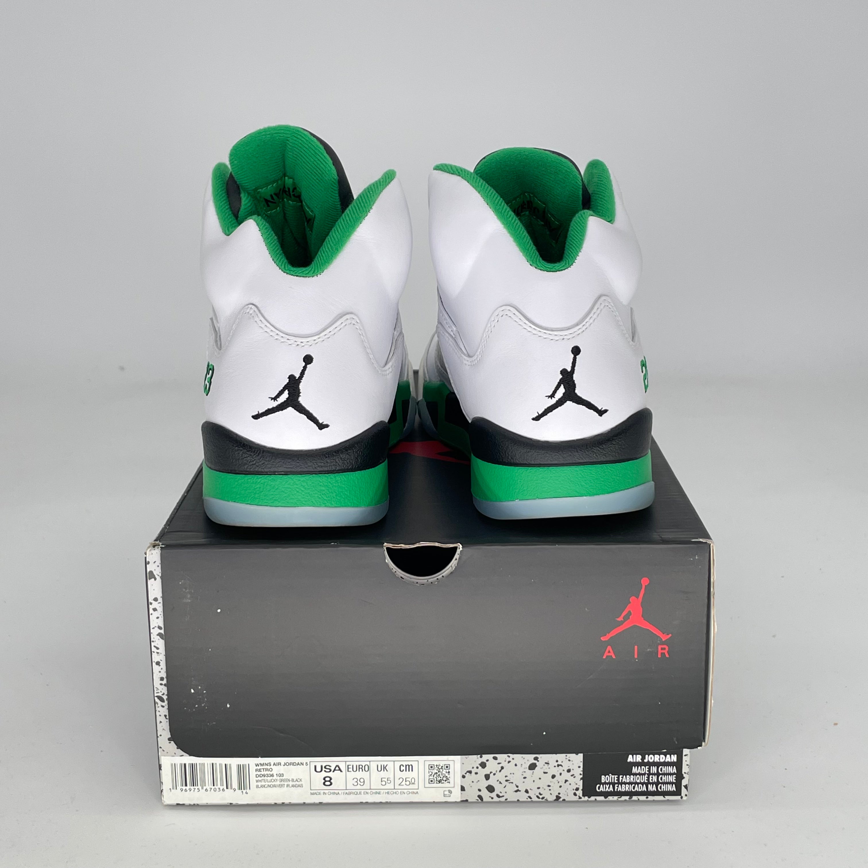 AIR JORDAN 5 LUCKY GREEN W DD9336-103 SIZE 6.5/8W