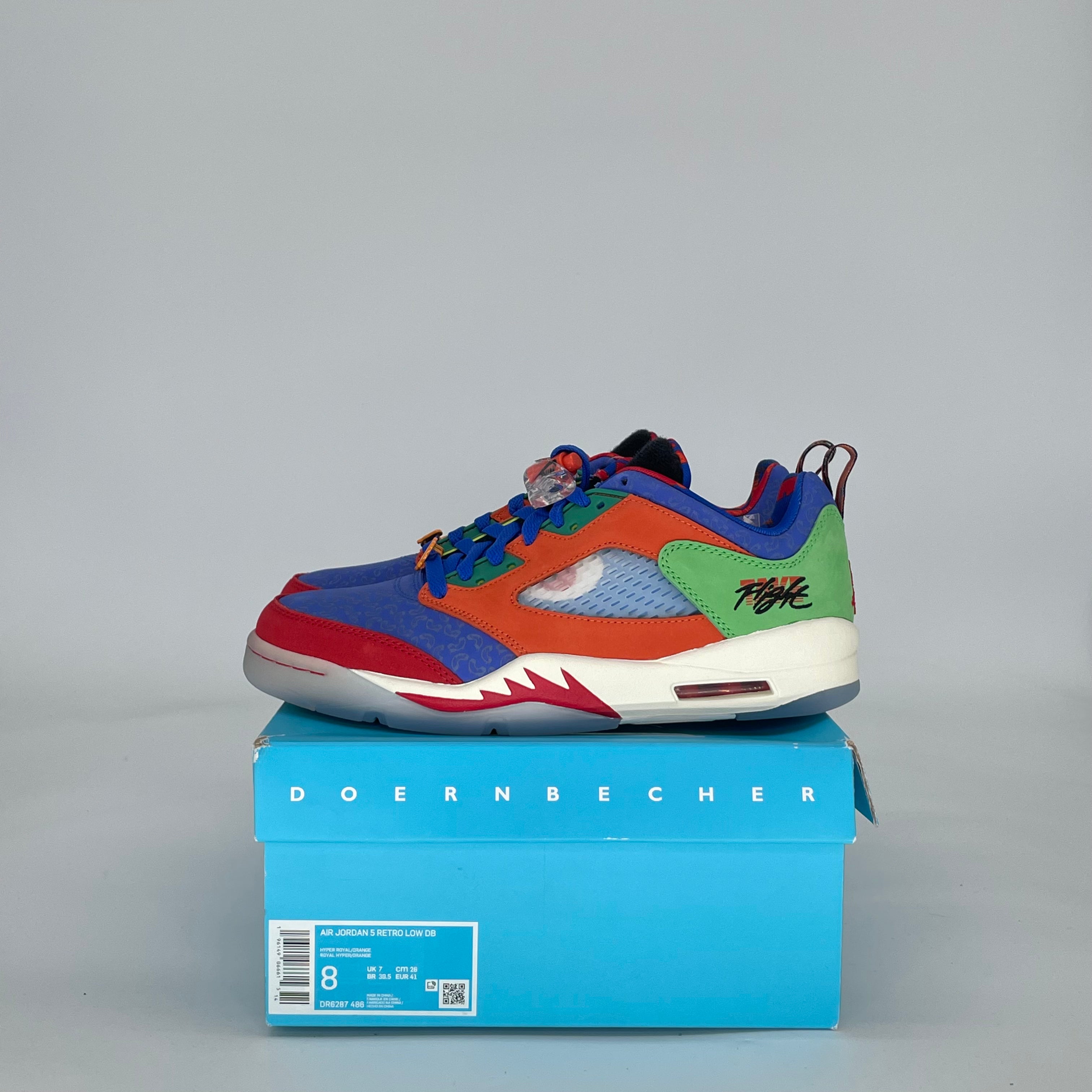 AIR JORDAN 5 LOW DOERNBECHER MICHAEL (2022) DR6287-486 SIZE 8/9.5W