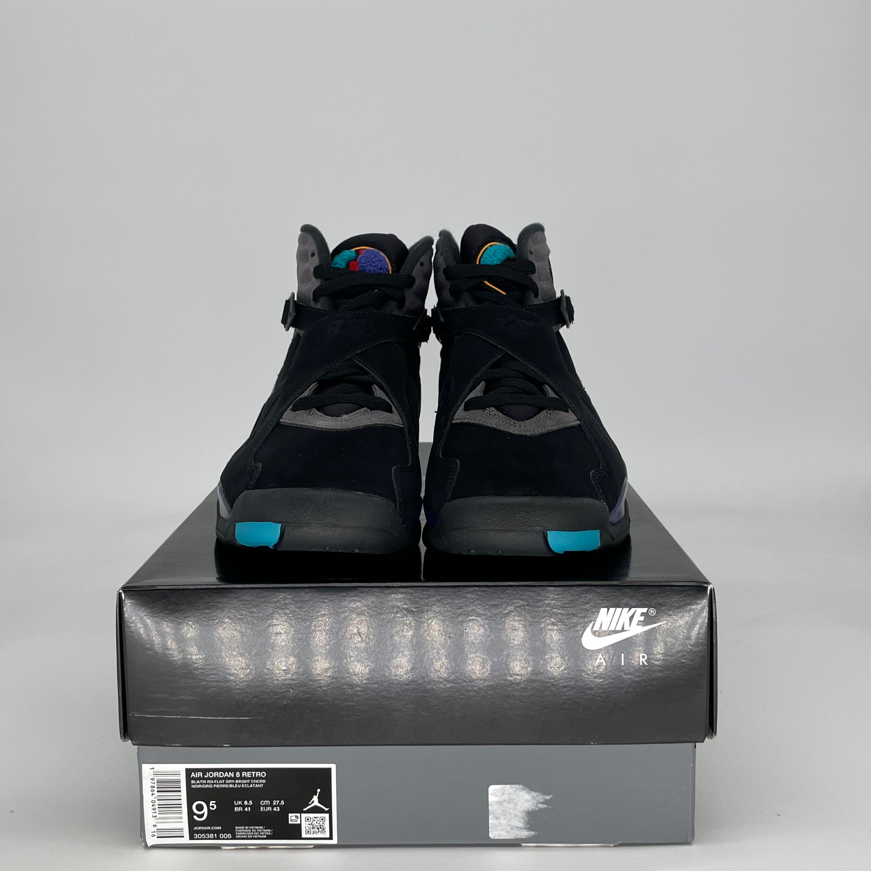 AIR JORDAN 8 AQUA 305381-006 SIZE 9.5/11W