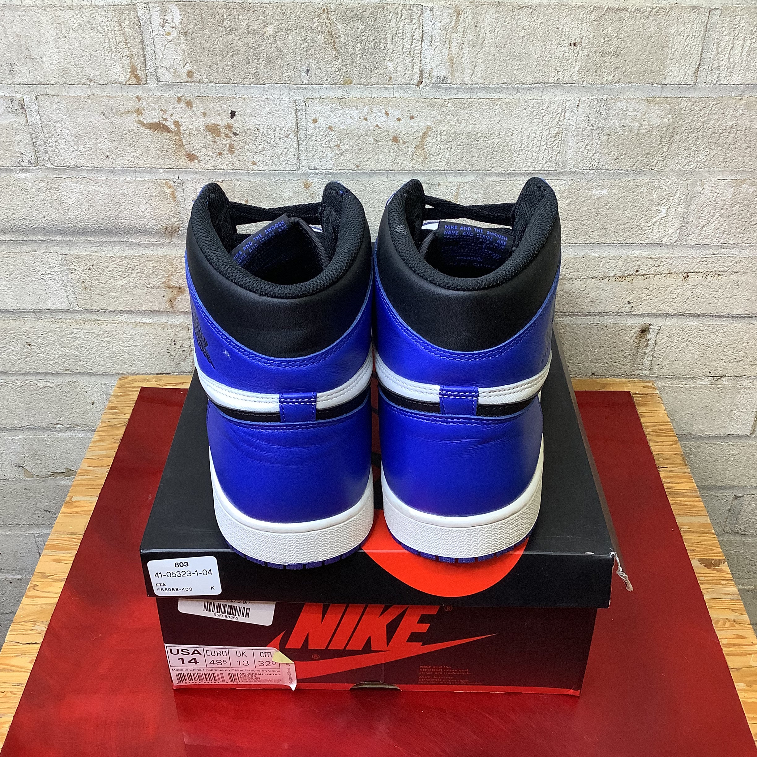AIR JORDAN 1 GAME ROYAL 555088-403SIZE 14/15.5W