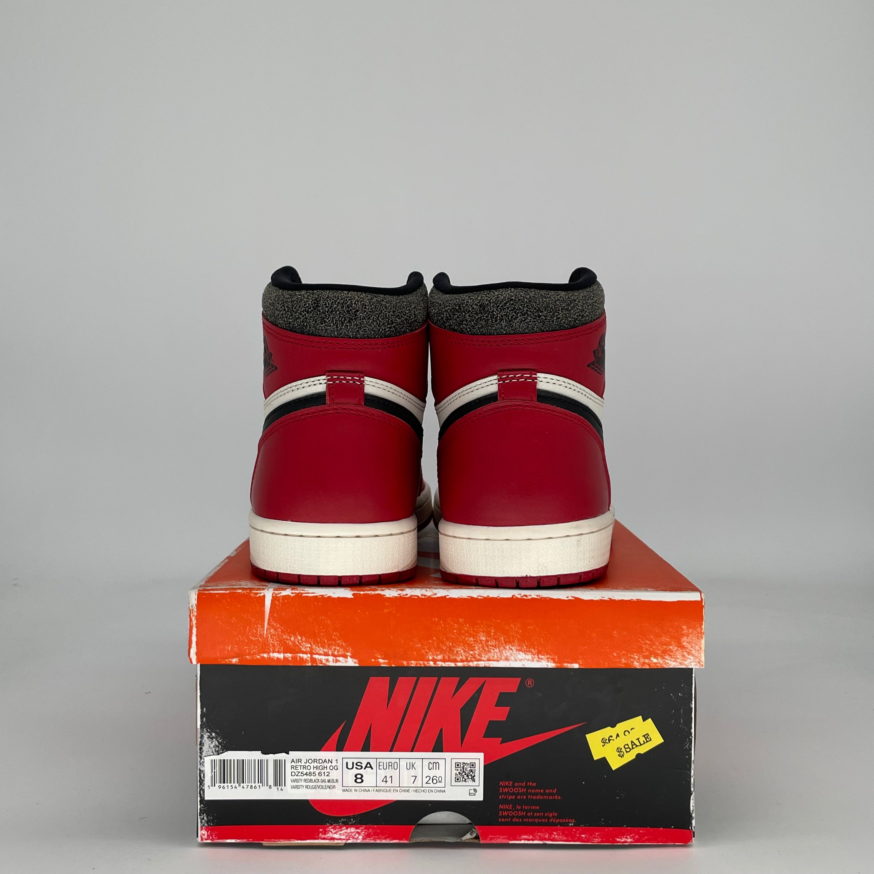 AIR JORDAN 1 CHICAGO LOST AND FOUND DZ5485-612 SIZE 8/9.5W