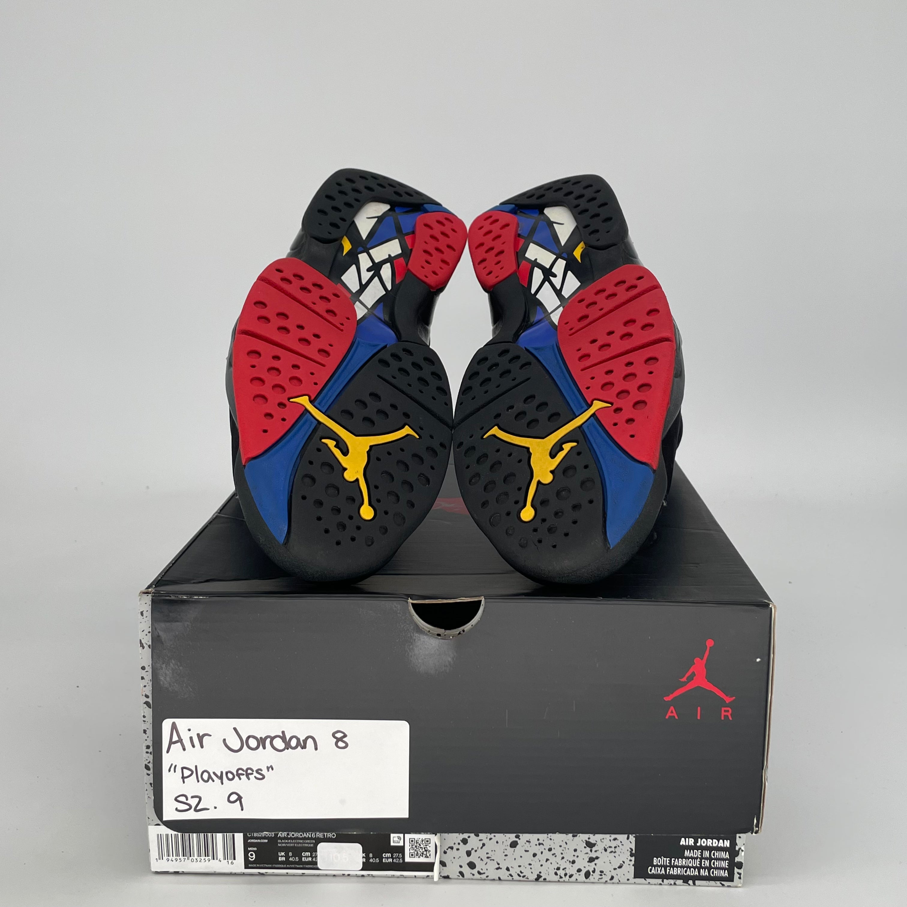 AIR JORDAN 8 PLAYOFFS 305381-062 SIZE 9/10.5W
