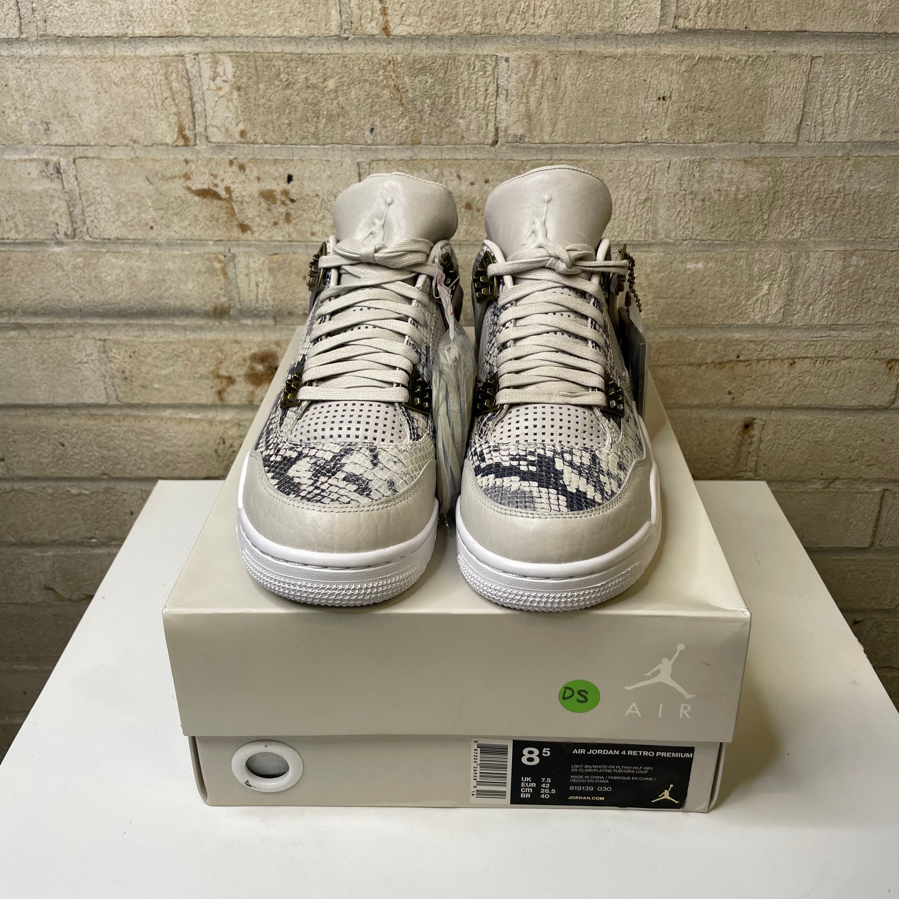 AIR JORDAN 4 PINNACLE SNAKESKIN 819139-030 SIZE 8.5/10W