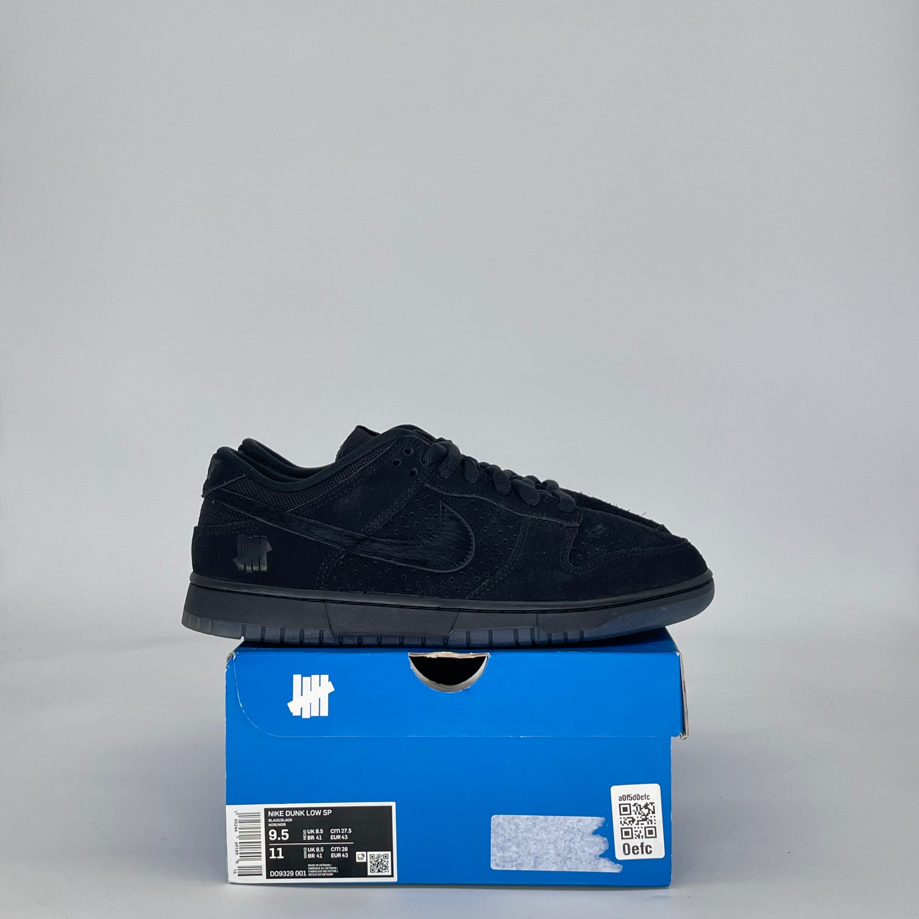 NIKE DUNK LOW UNDEFEATED 5 ON IT BLACK DO9329-001 SIZE 9.5/11W