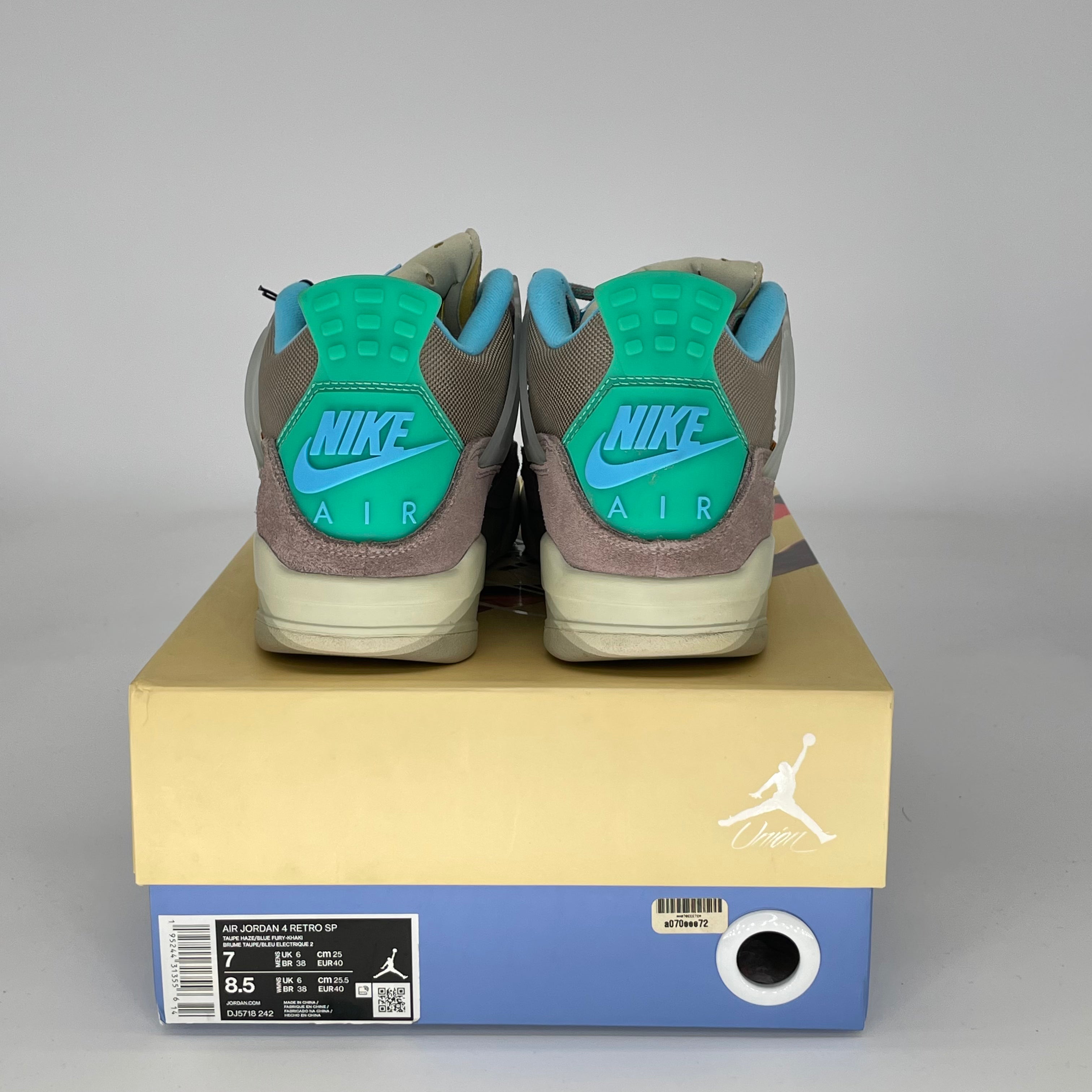 AIR JORDAN 4 UNION TAUPE HAZE DJ5718-242 SIZE 7/8.5W