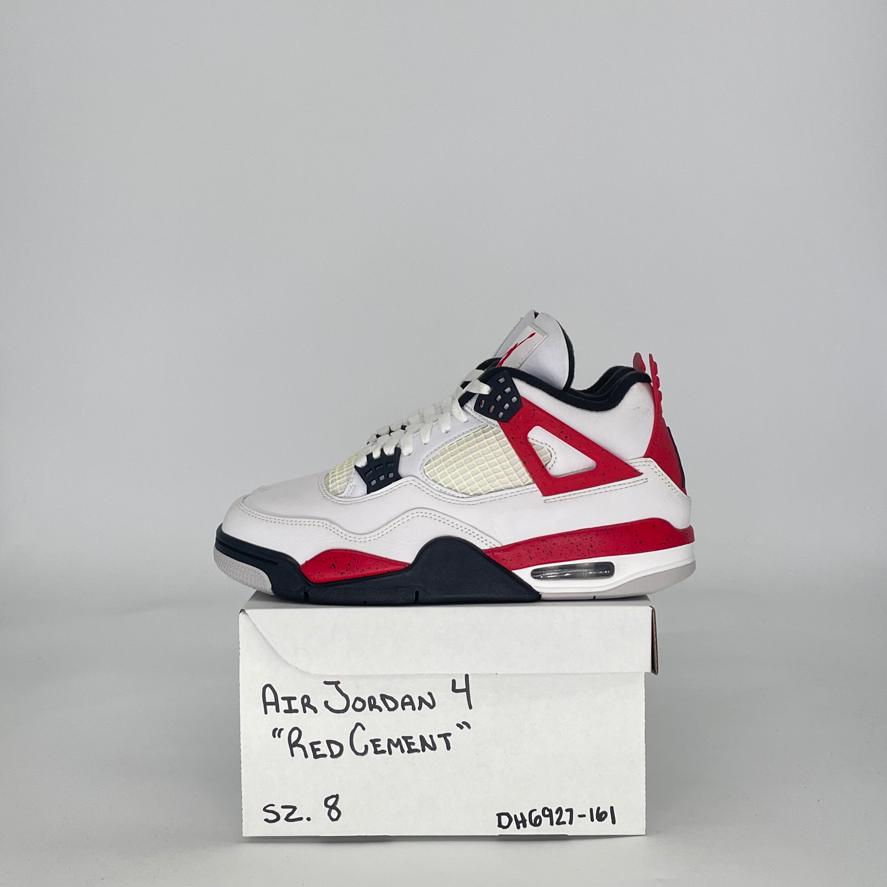 AIR JORDAN 4 RED CEMENT DH6927-161 SIZE 8/9.5W
