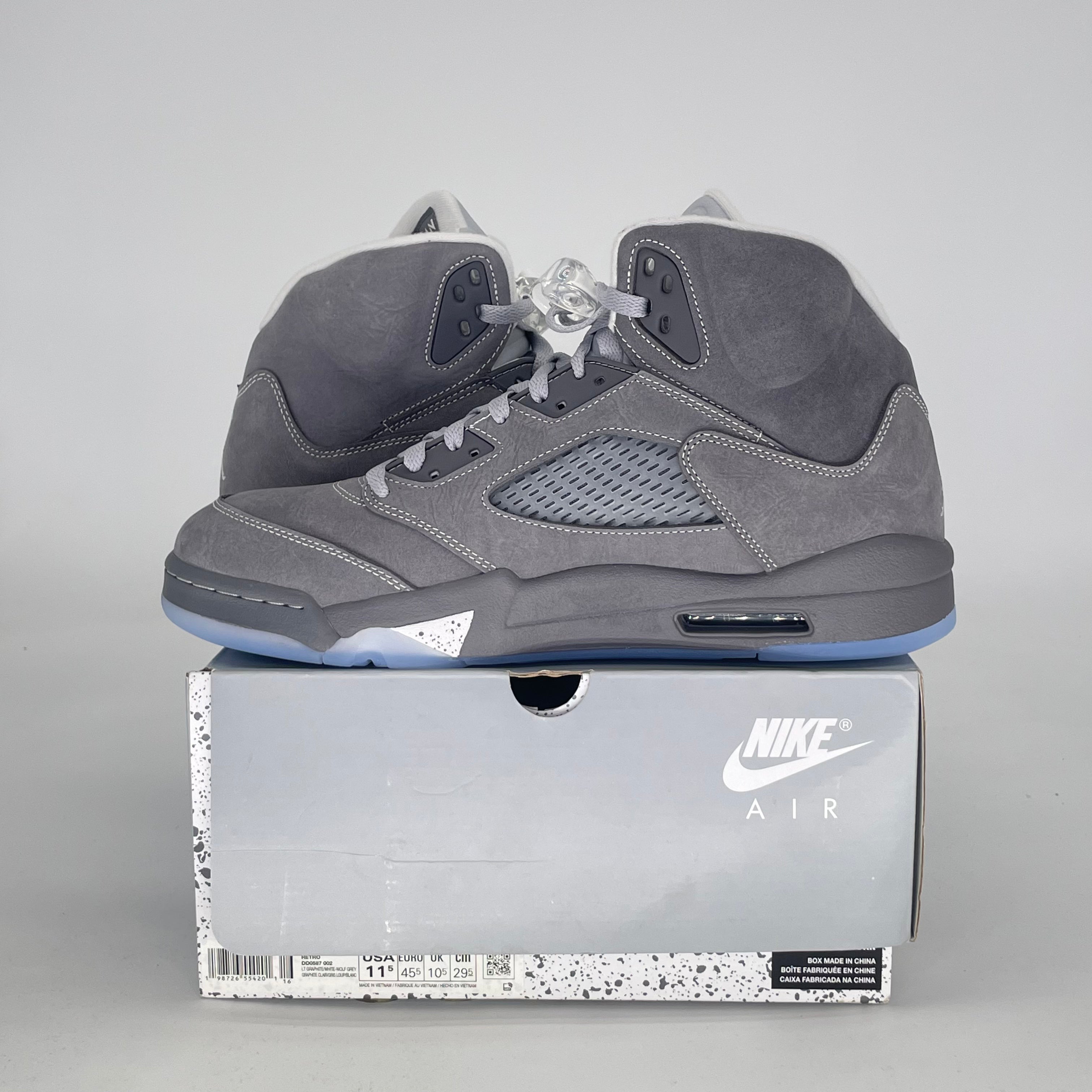 AIR JORDAN 5 WOLF GREY DD0587-002 SIZE 11.5/13W