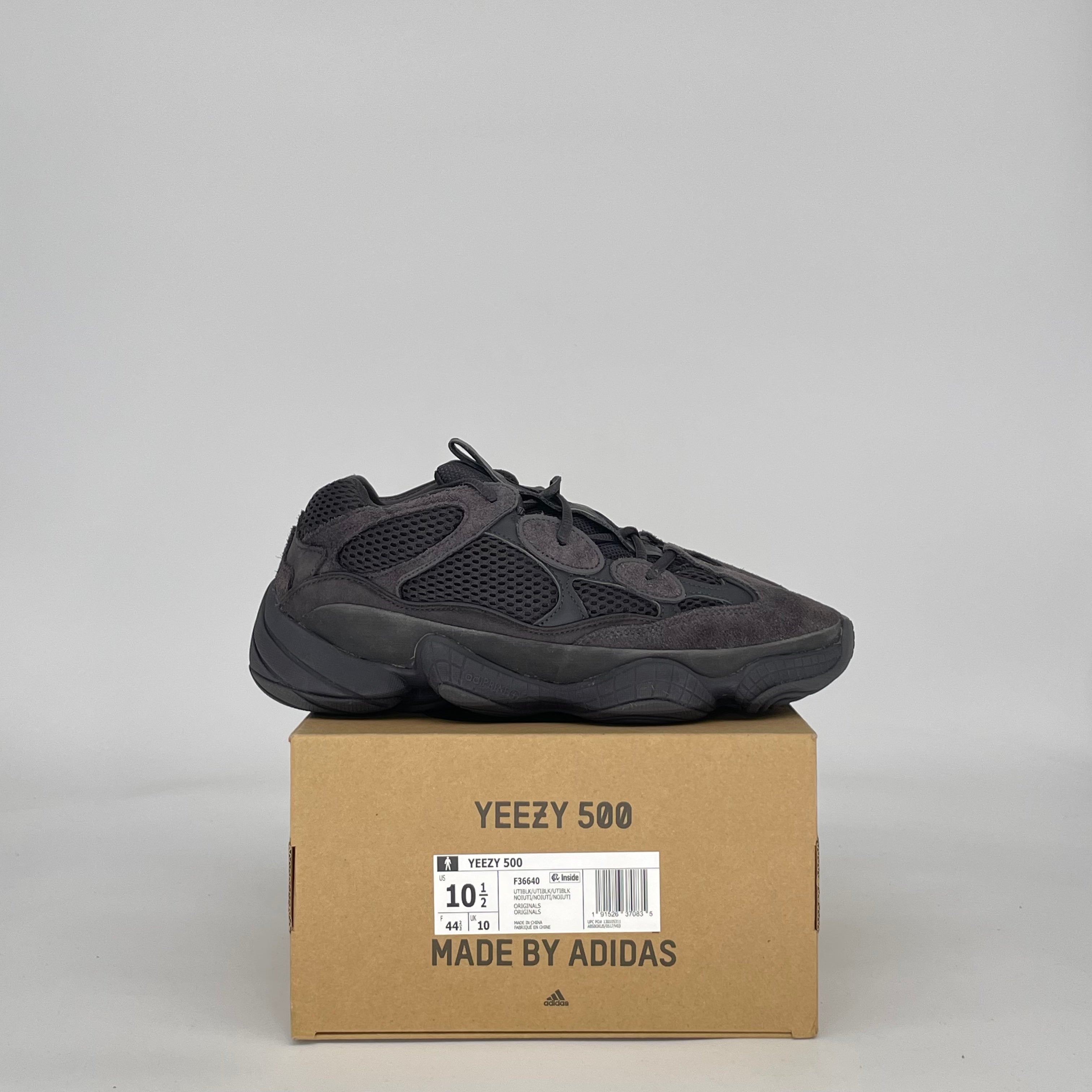 ADIDAS YEEZY 500 UTILITY BLACK F36640 SIZE 10.5/12W