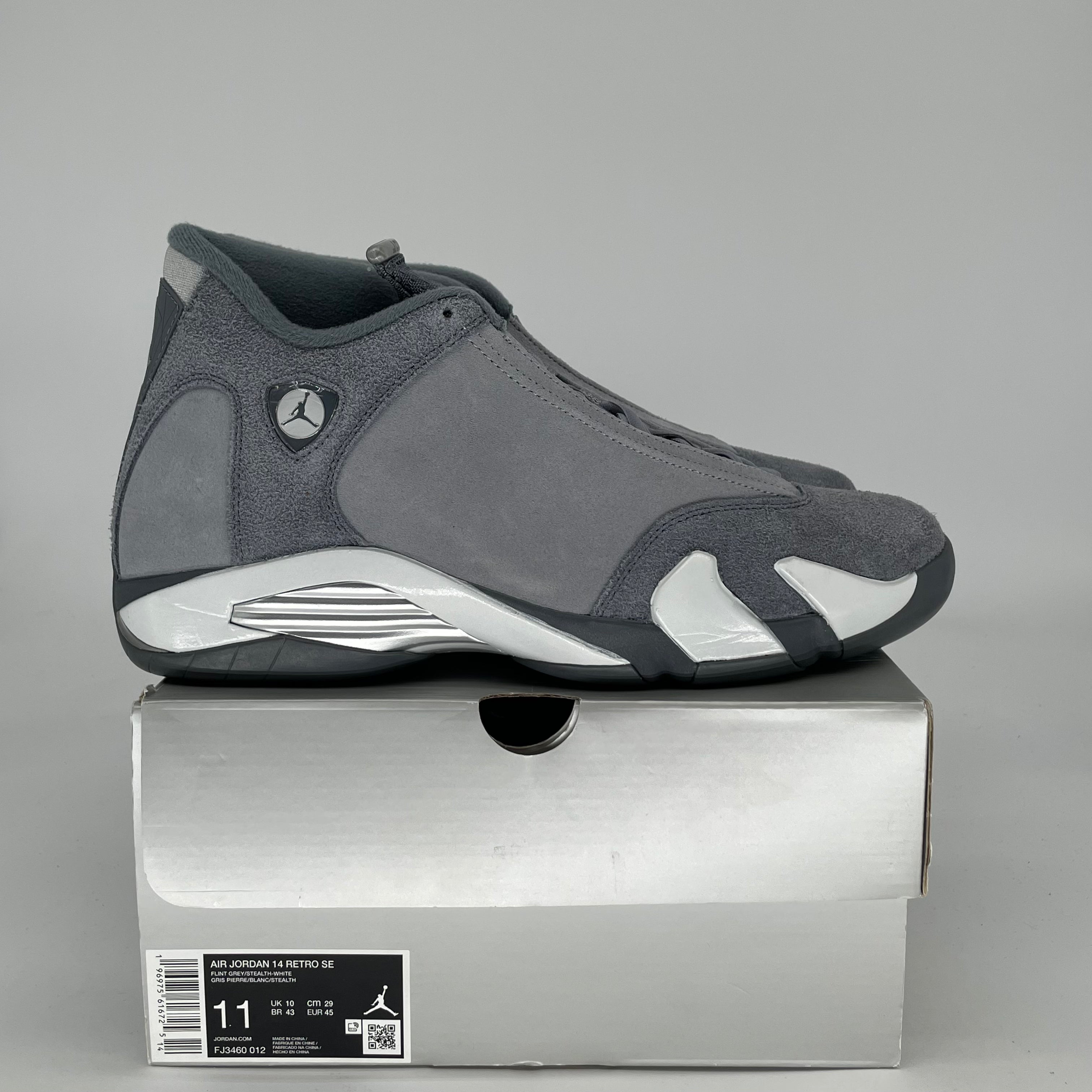AIR JORDAN 14 FLINT GREY FJ3460-012 SIZE 11/12.5W