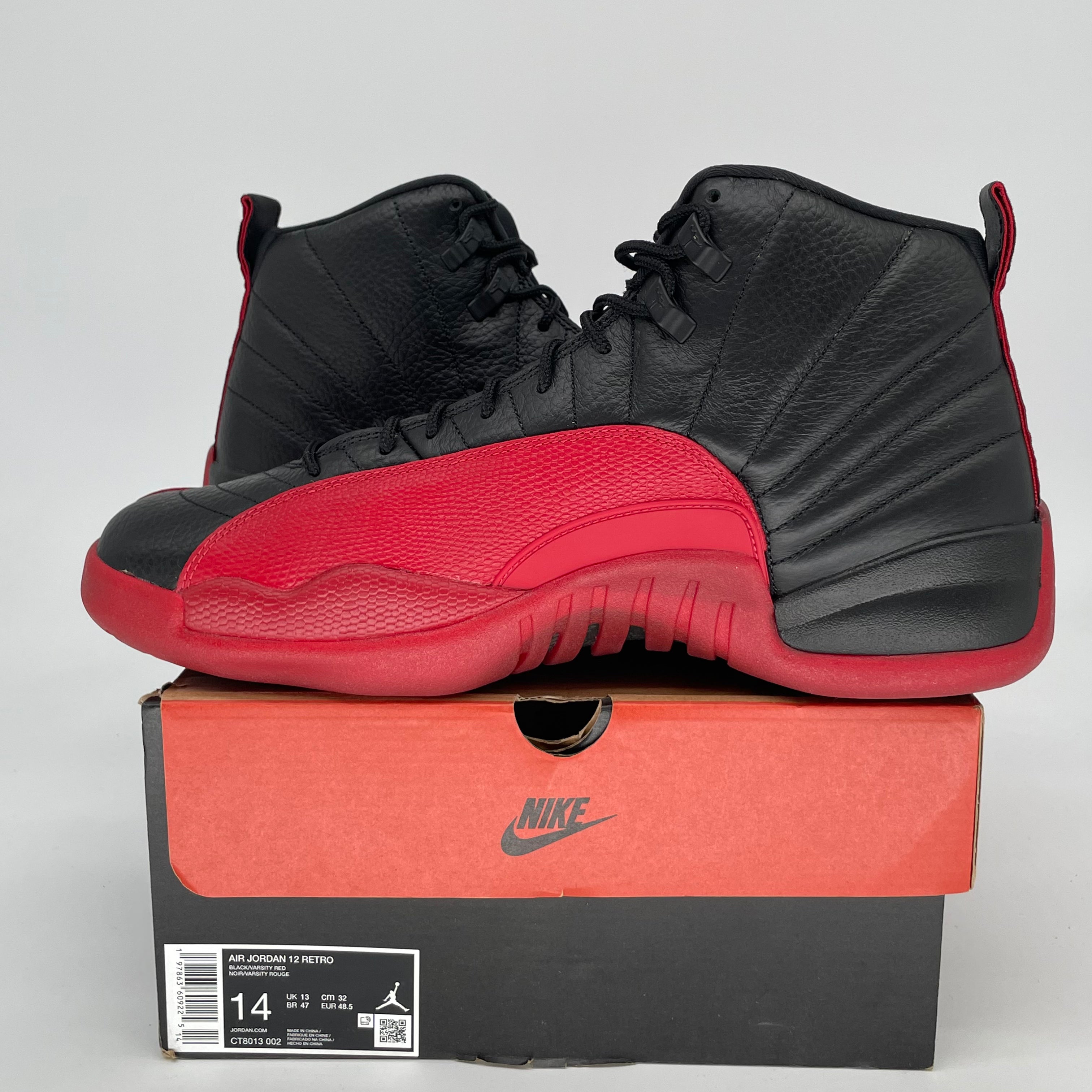 AIR JORDAN 12 FLU GAME CT8013-002 SIZE 14/15.5W