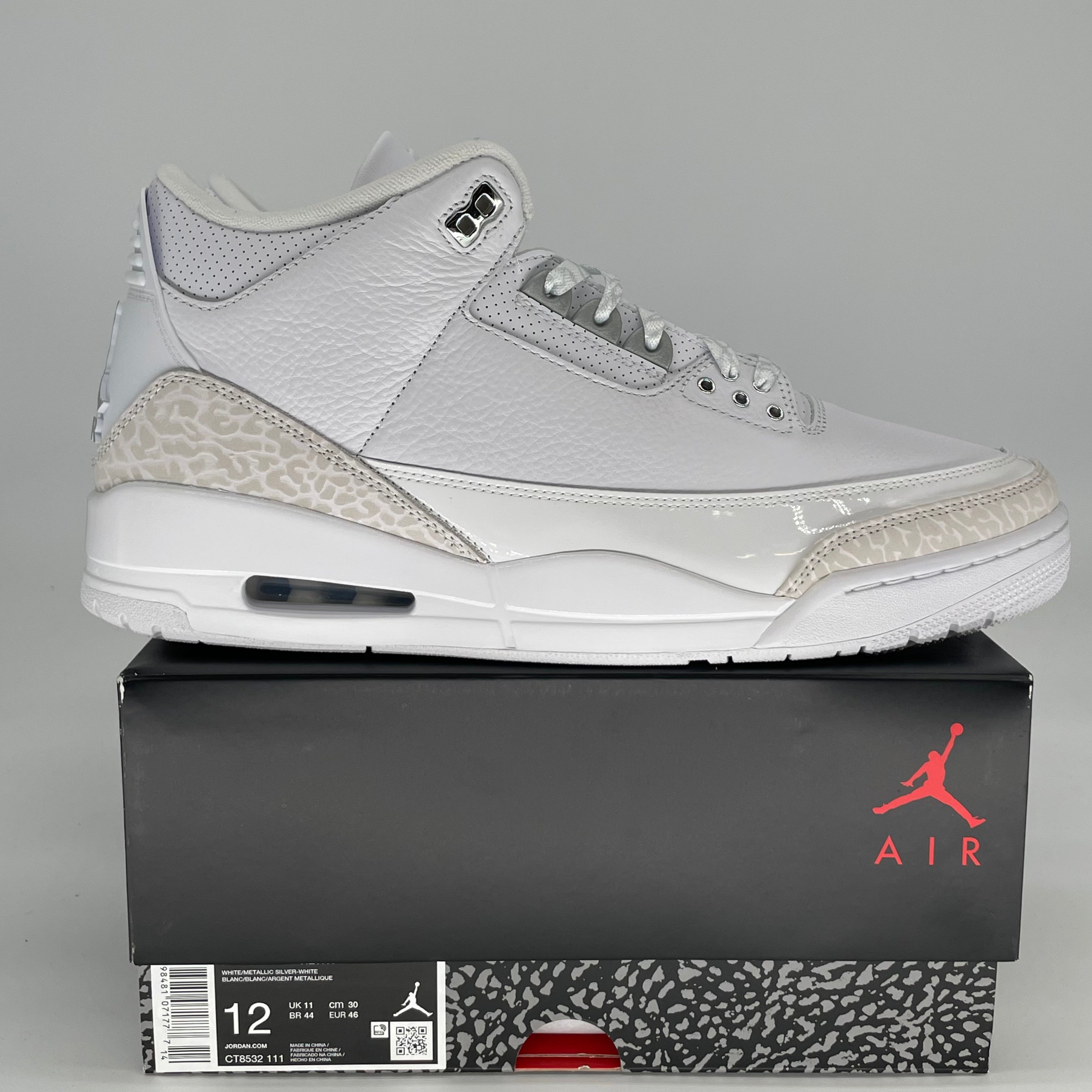 AIR JORDAN 3 PURE MONEY CT8532-111 SIZE 12/13.5W