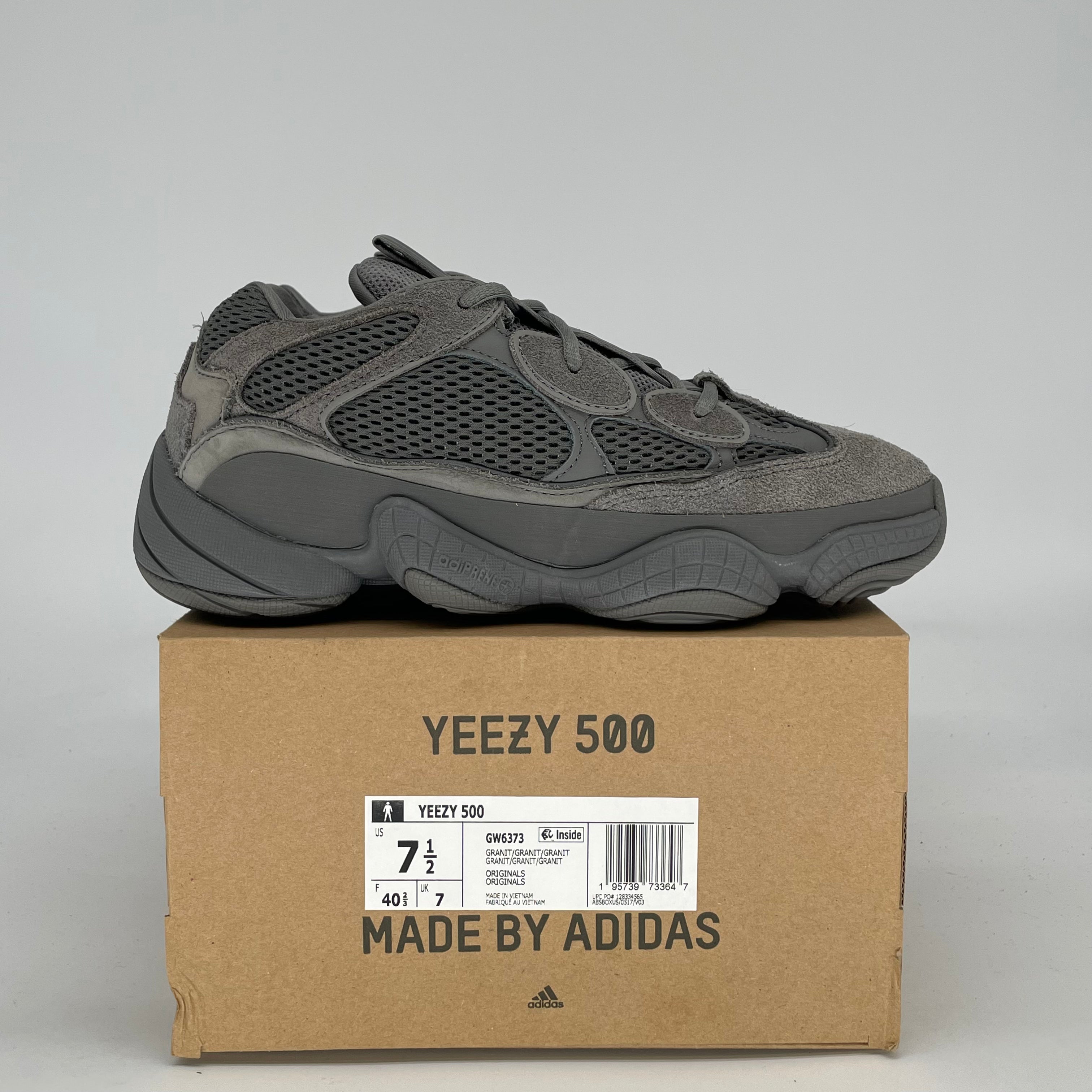 ADIDAS YEEZY 500 GRANITE GW6373 SIZE 7.5/9W