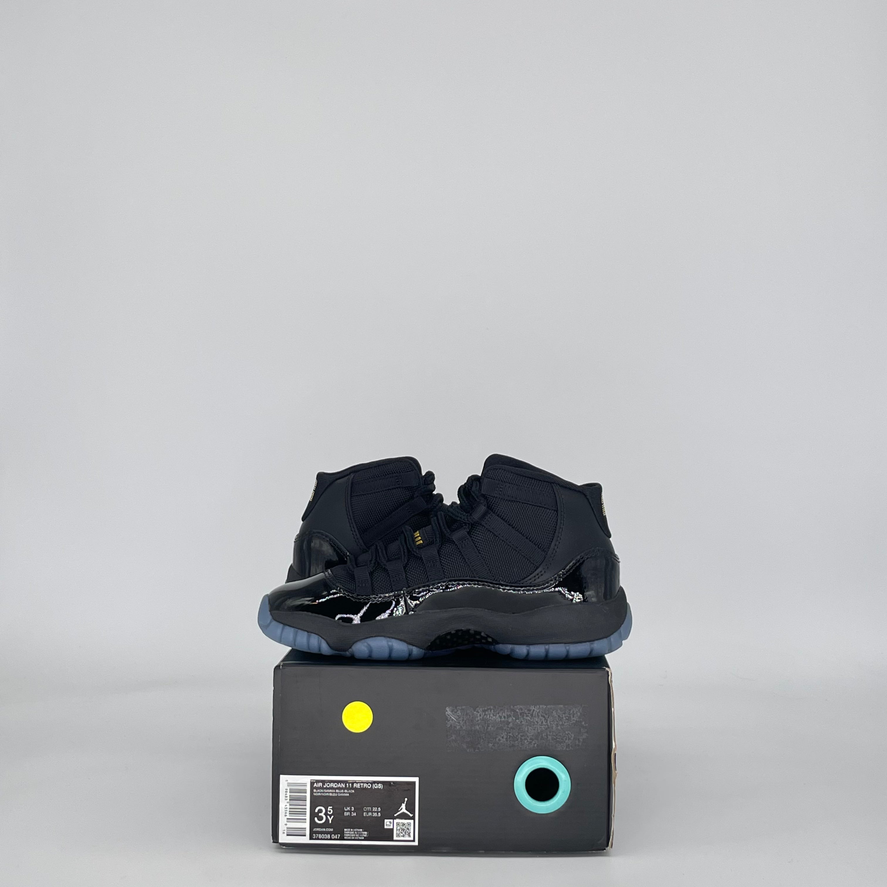 AIR JORDAN 11 GAMMA BLUE 378038-047 SIZE 3.5/5W GS
