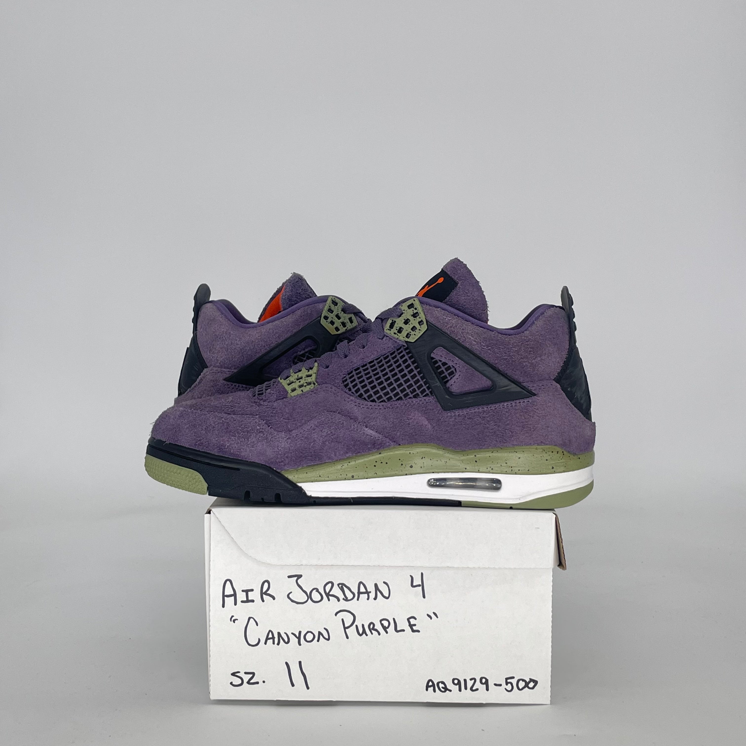 AIR JORDAN 4 CANYON PURPLE AQ9129-500 SIZE 11/12.5W