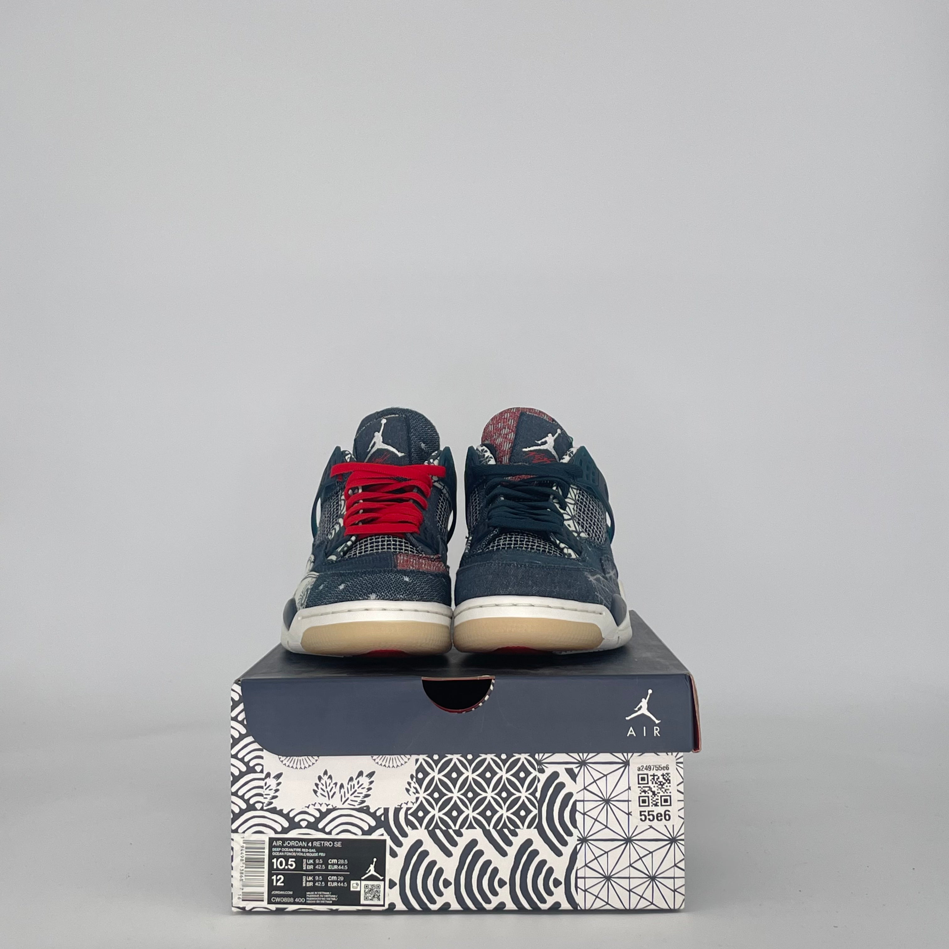 Air Jordan 4 Sashiko CW0898-400 Size 10.5/12W: Unique Collector Sneake