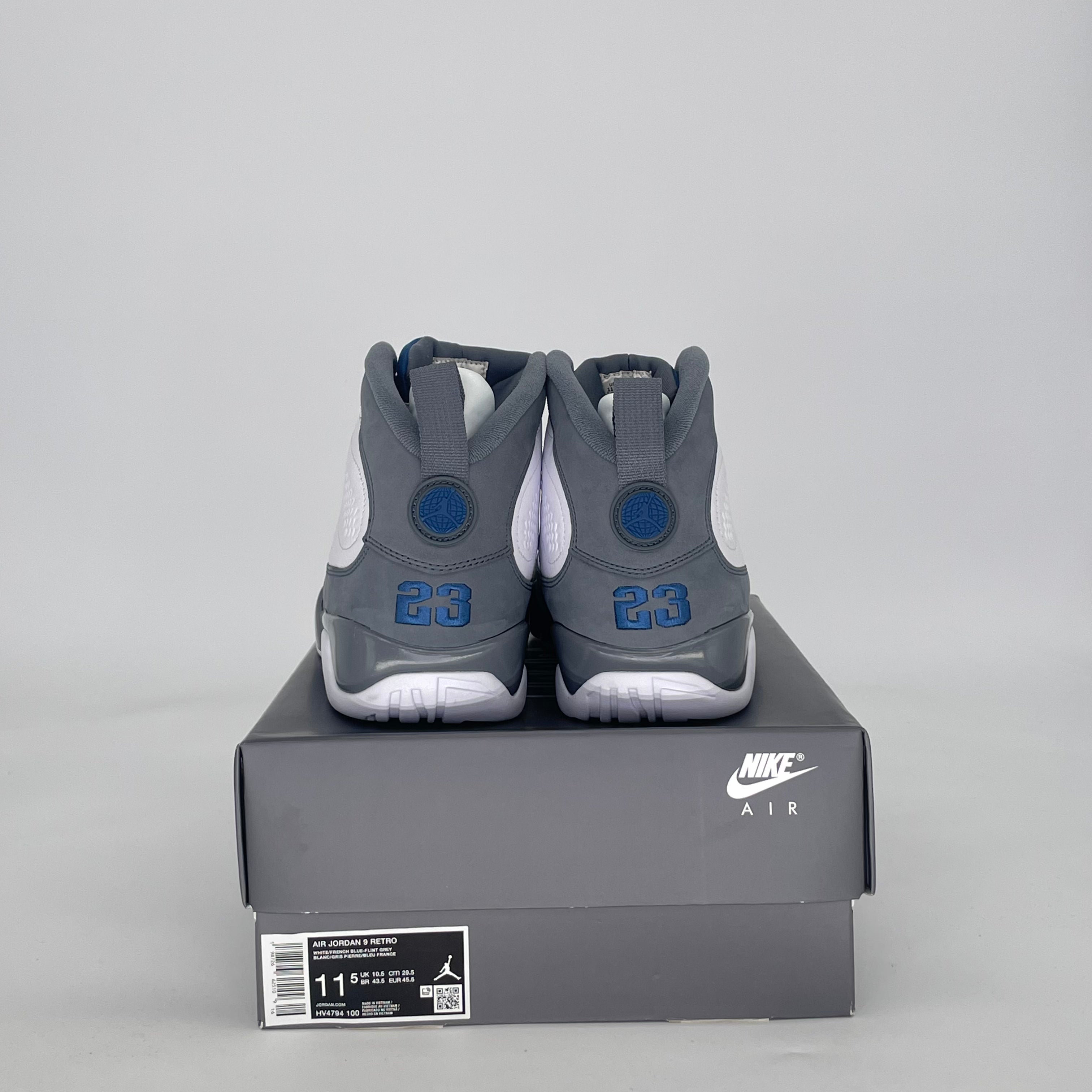 AIR JORDAN 9 FLINT GREY FRENCH BLUE HV4794-100 SIZE 11.5/13W