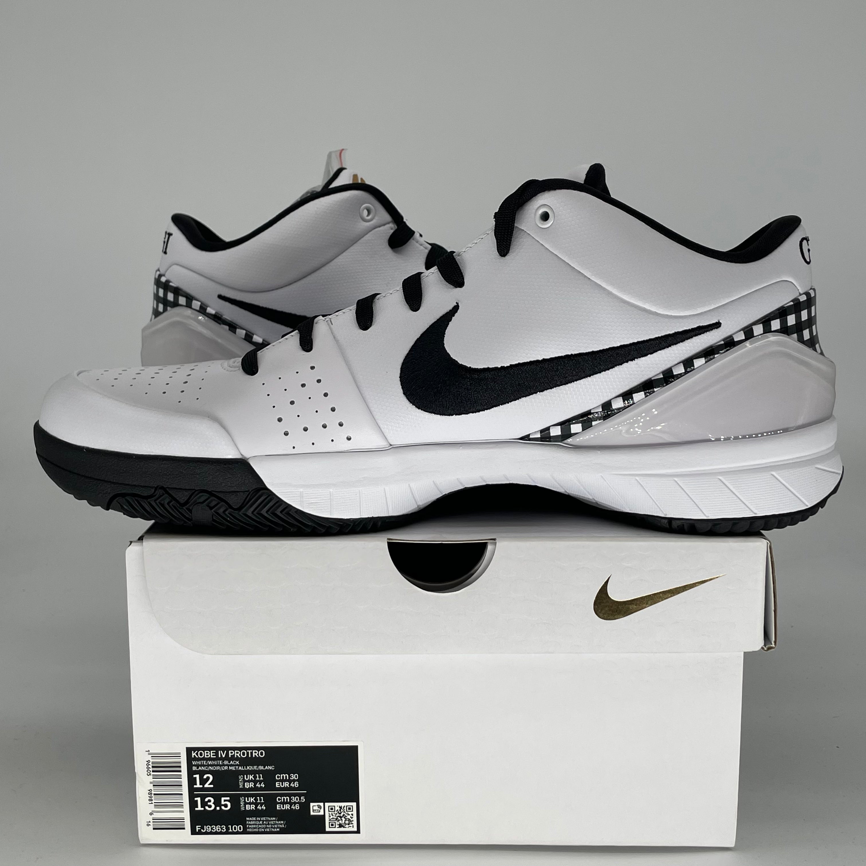 NIKE KOBE 4 PROTRO MAMBACITA GIGI FJ9363-100 SIZE 12/13.5W