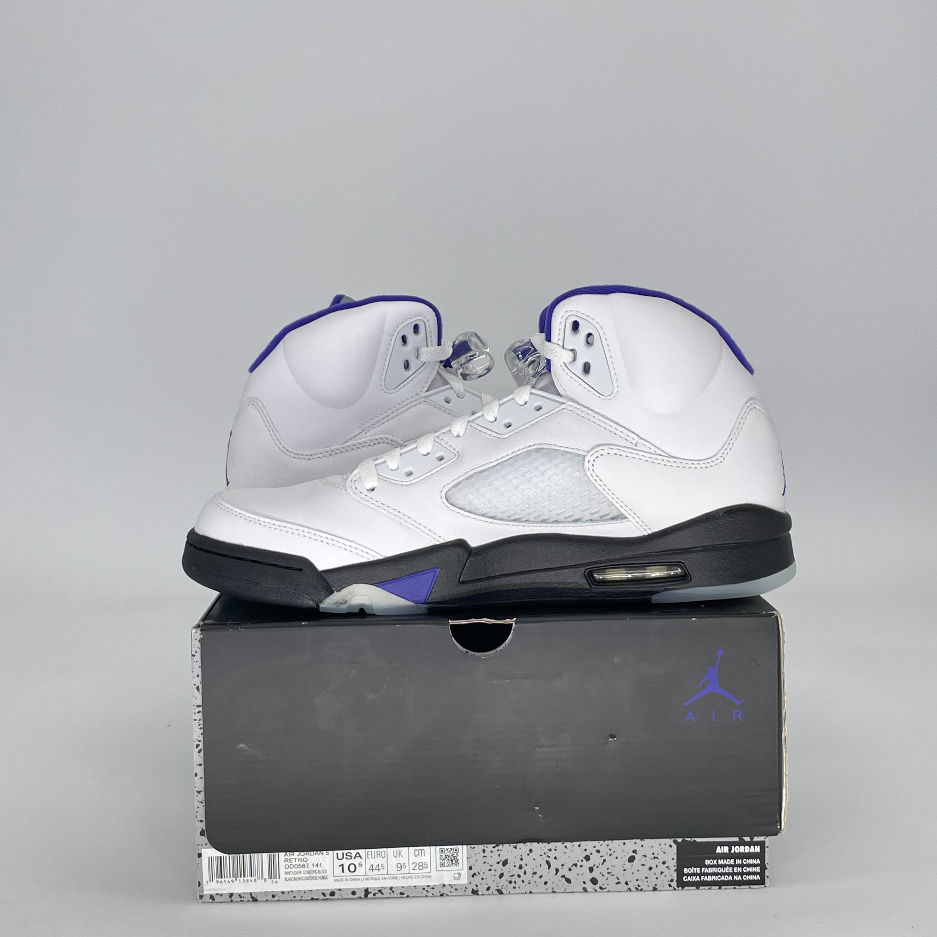 AIR JORDAN 5 DARK CONCORD DD0587-141 SIZE 10.5/12W