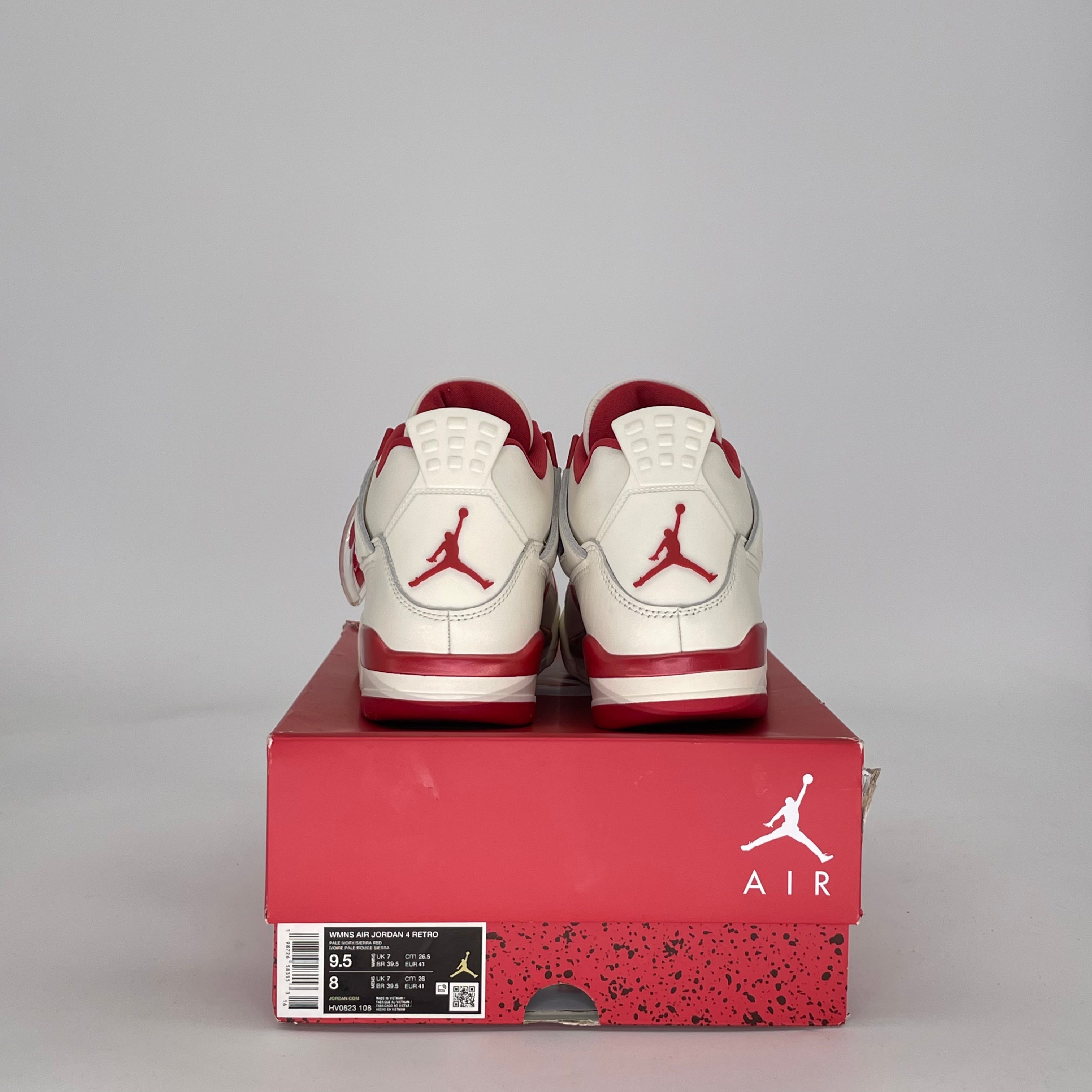 AIR JORDAN 4 VALENTINES DAY SIERRA RED HV0823-108 SIZE 8/9.5W