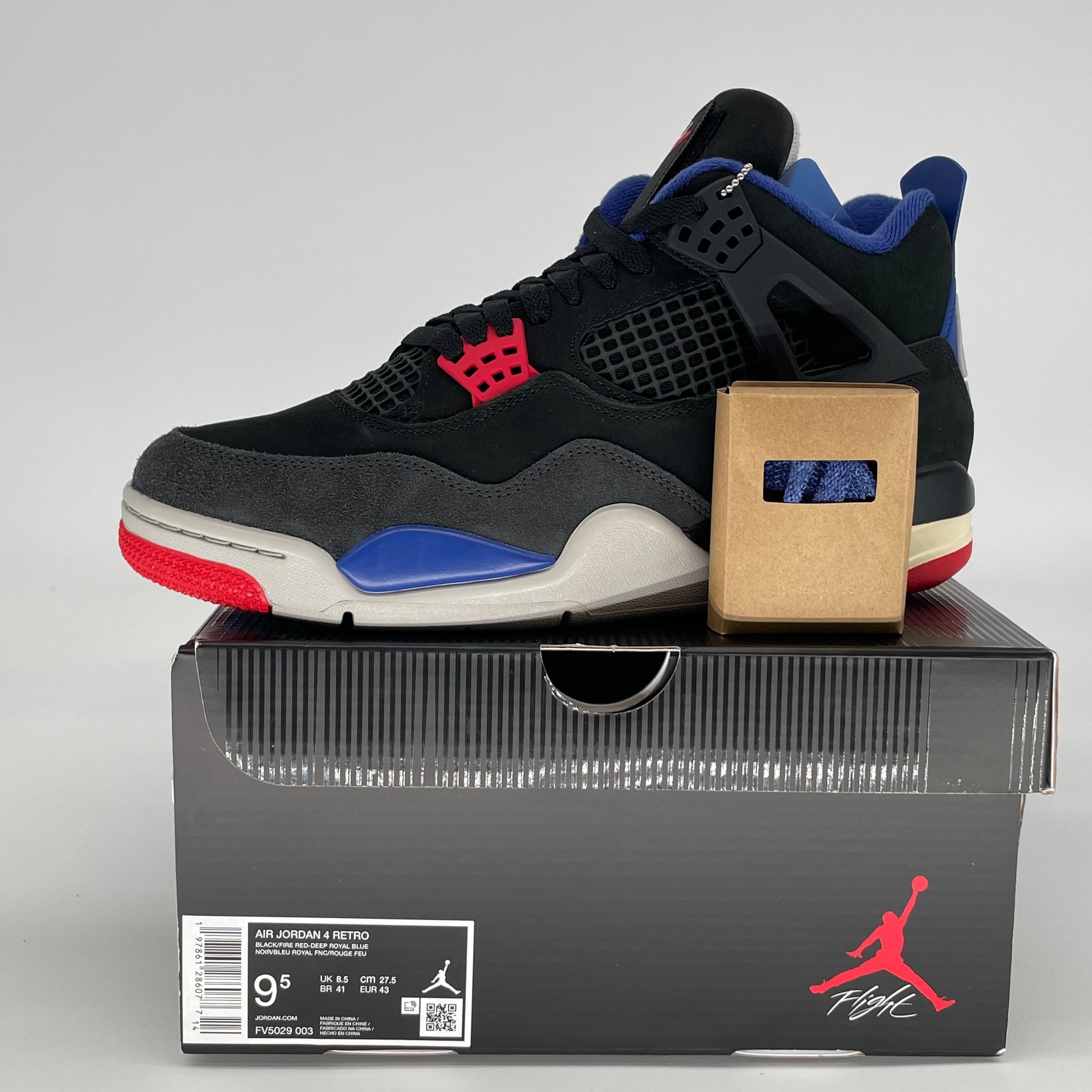 AIR JORDAN 4 RARE AIR (WHITE LETTERING) FV5029-003 SIZE 9.5/11W