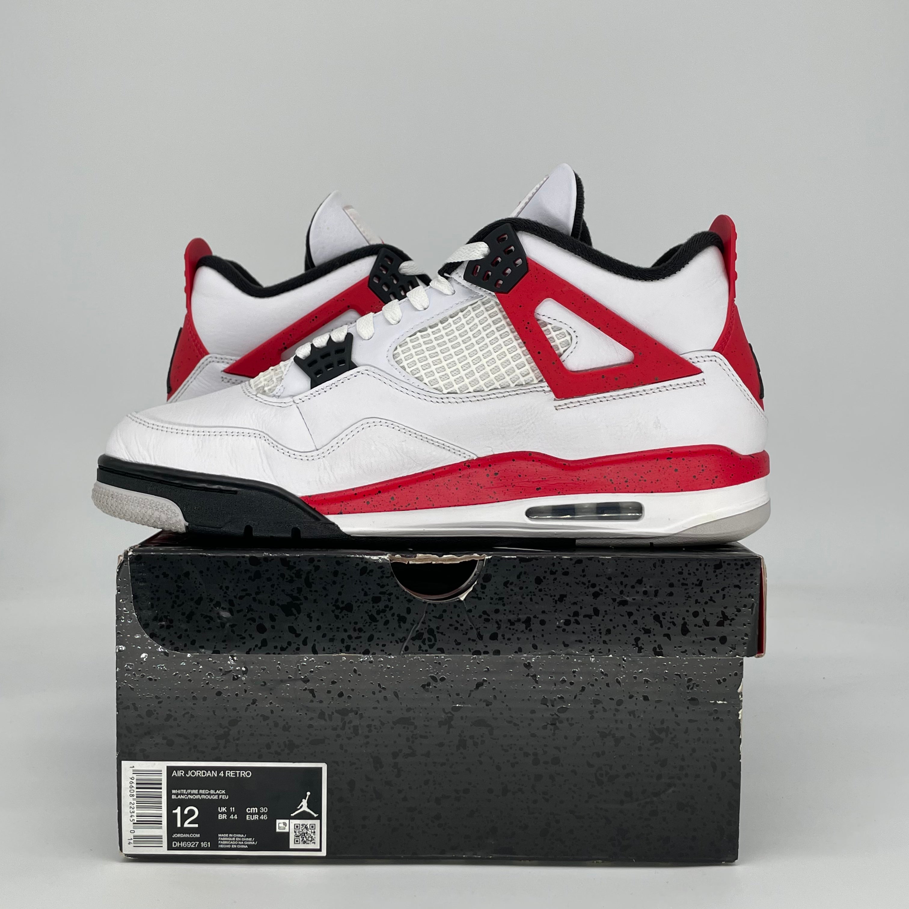 AIR JORDAN 4 RED CEMENT DH6927-161 SIZE 12/13.5W