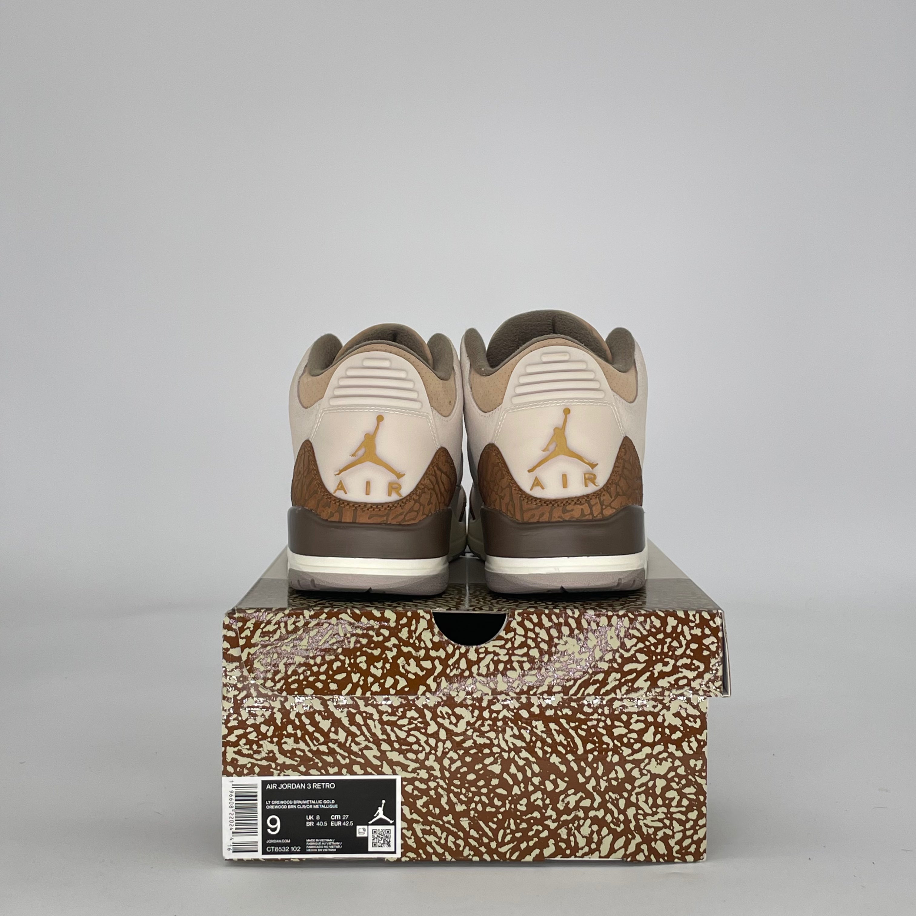 AIR JORDAN 3 PALOMINO CT8532-102 SIZE 9/10.5W